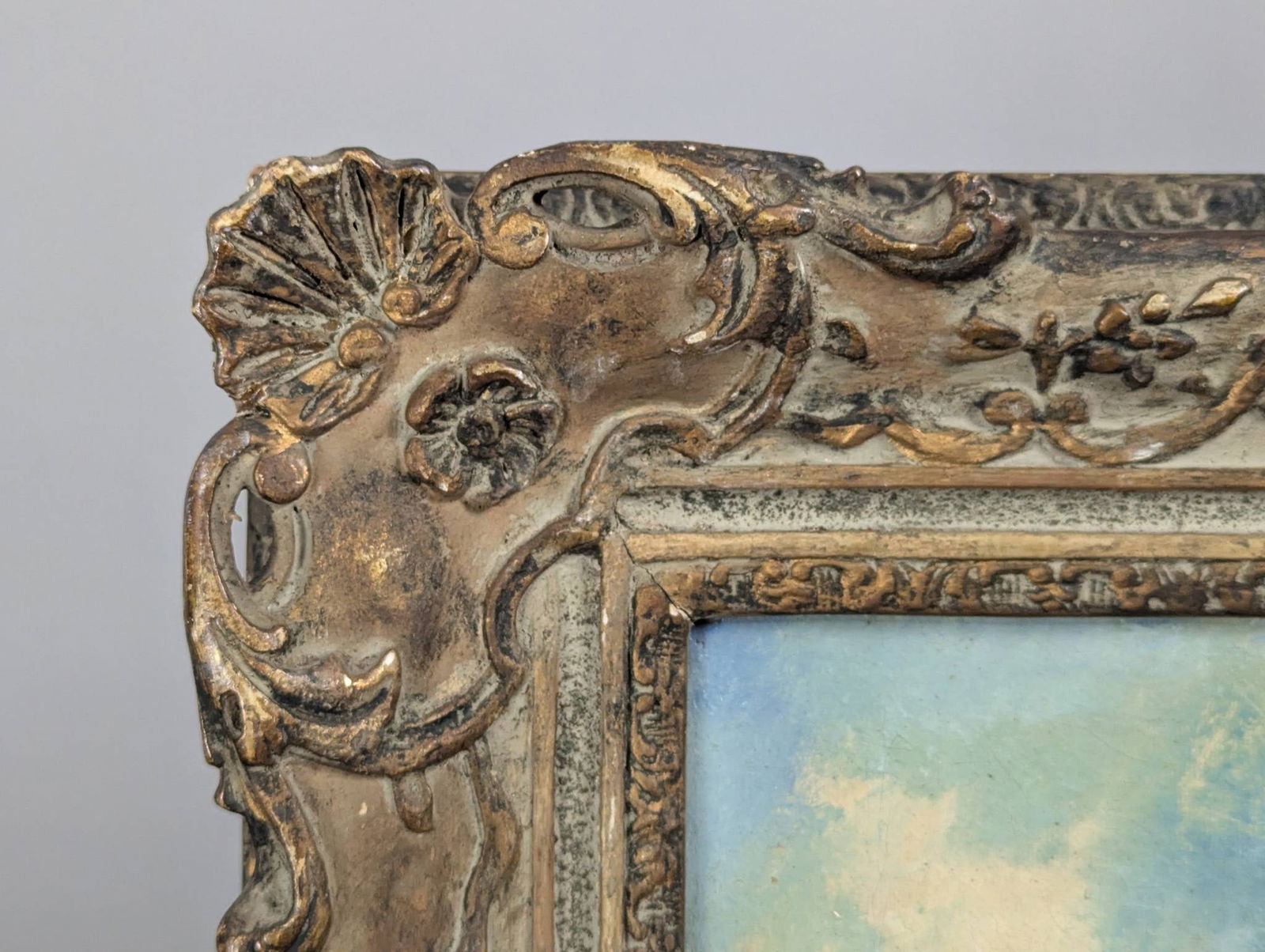 The Pet Donkey by John Locker Depicting Children With a Donkey in Rustic Scene - 13