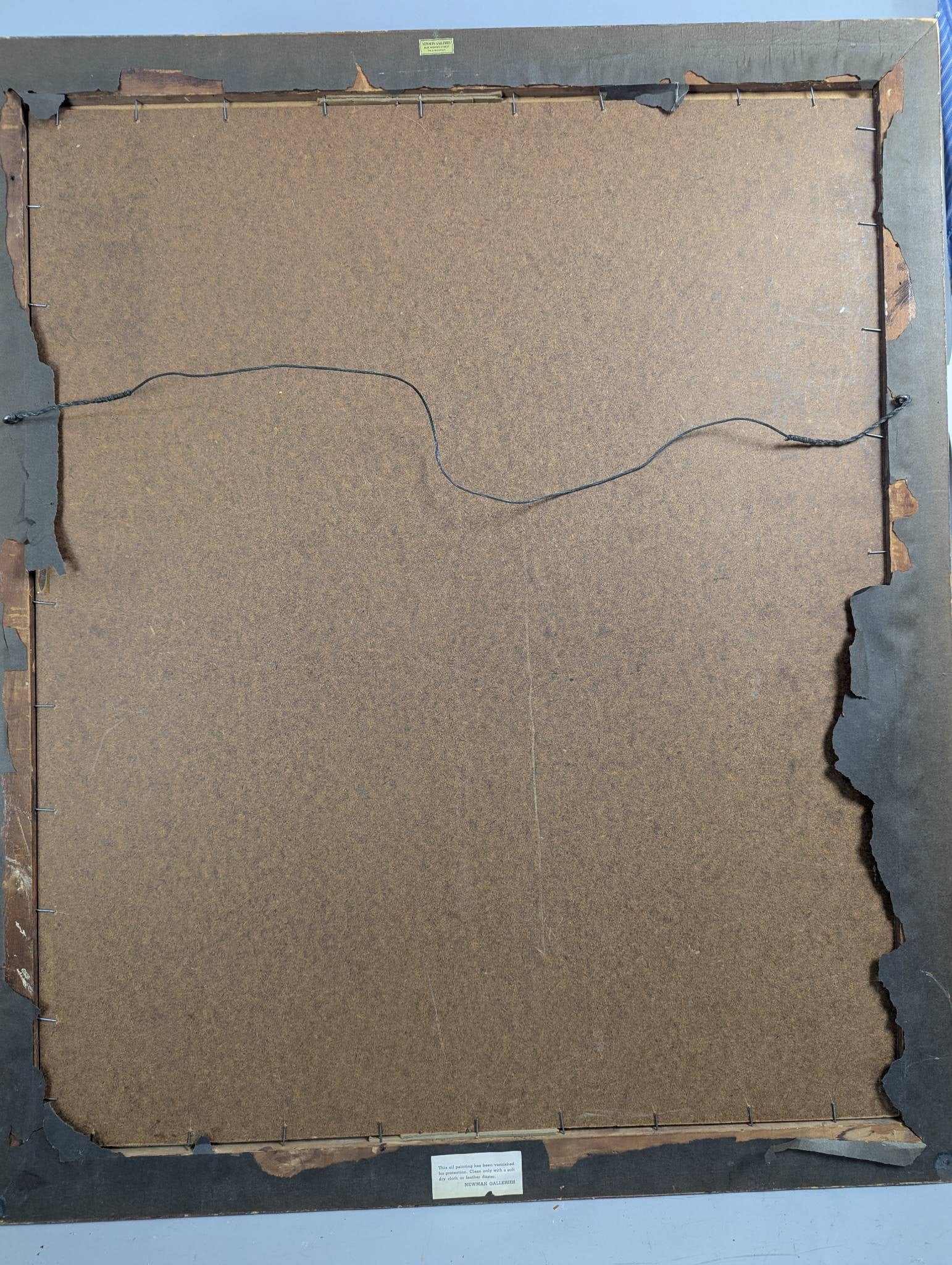 Oil on Board Still Life with Flowers and Cherubs, Antique, Newman Galleries - 15