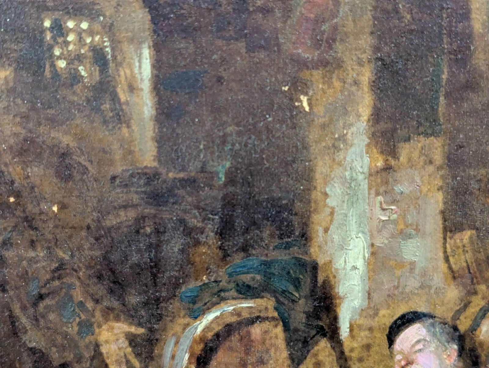 Oil on Canvas in Manner of Eduardo Von Grutzner Drunk Monks - 4