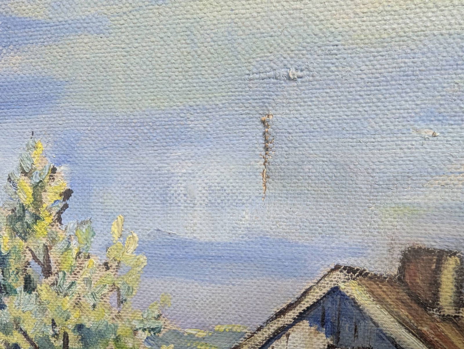 1941 Landscape Painting Signed B Sodal Depicting a Rustic Scene - 13