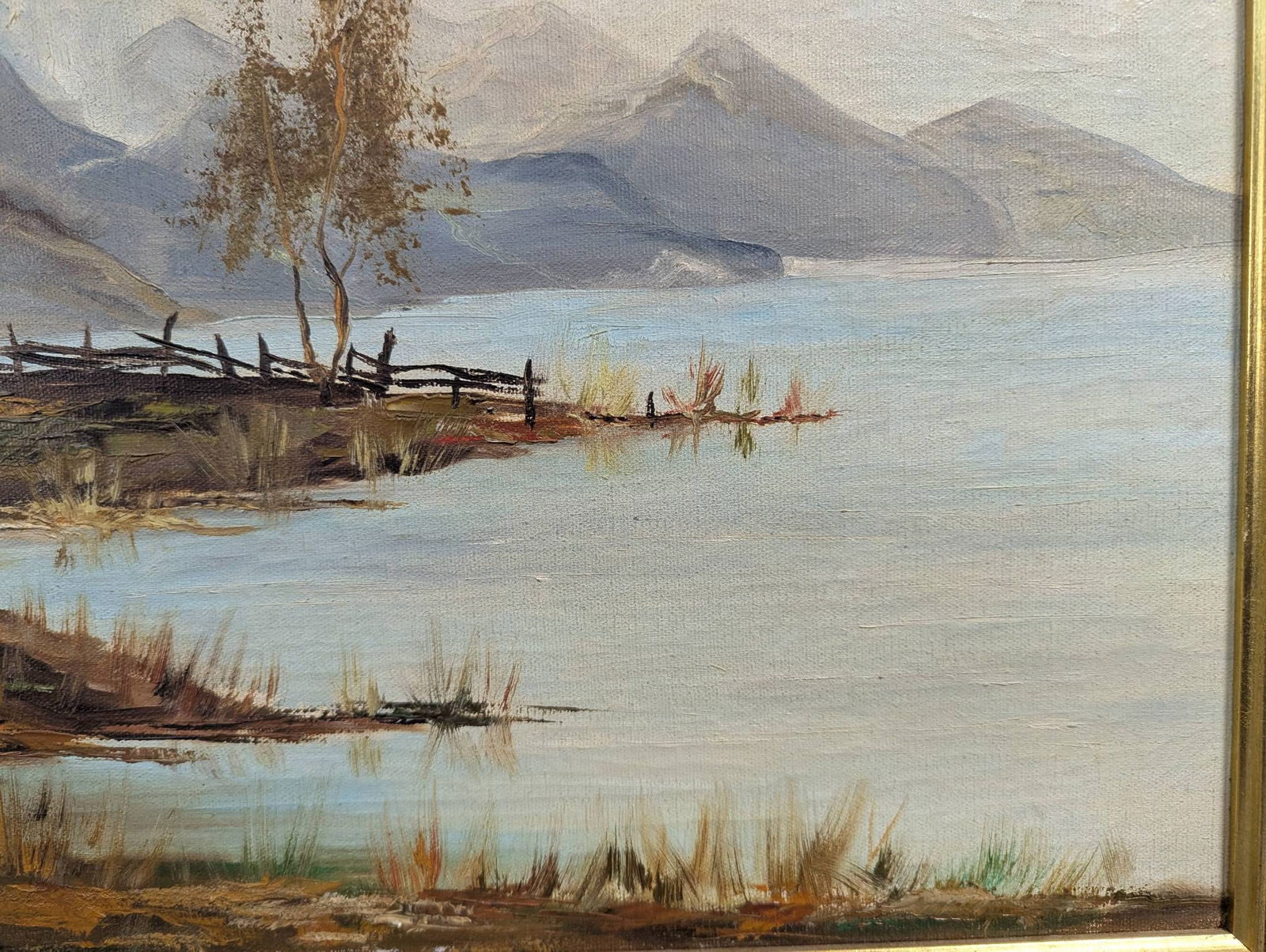 Signed H Muller Oil on Canvas Depicting a Mountainscape - 11