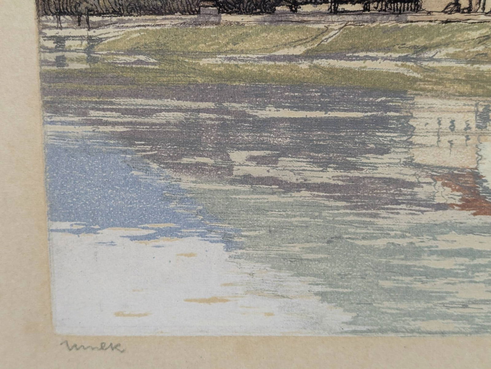 Etching by Walter Prinzi Depicting Melk - 7