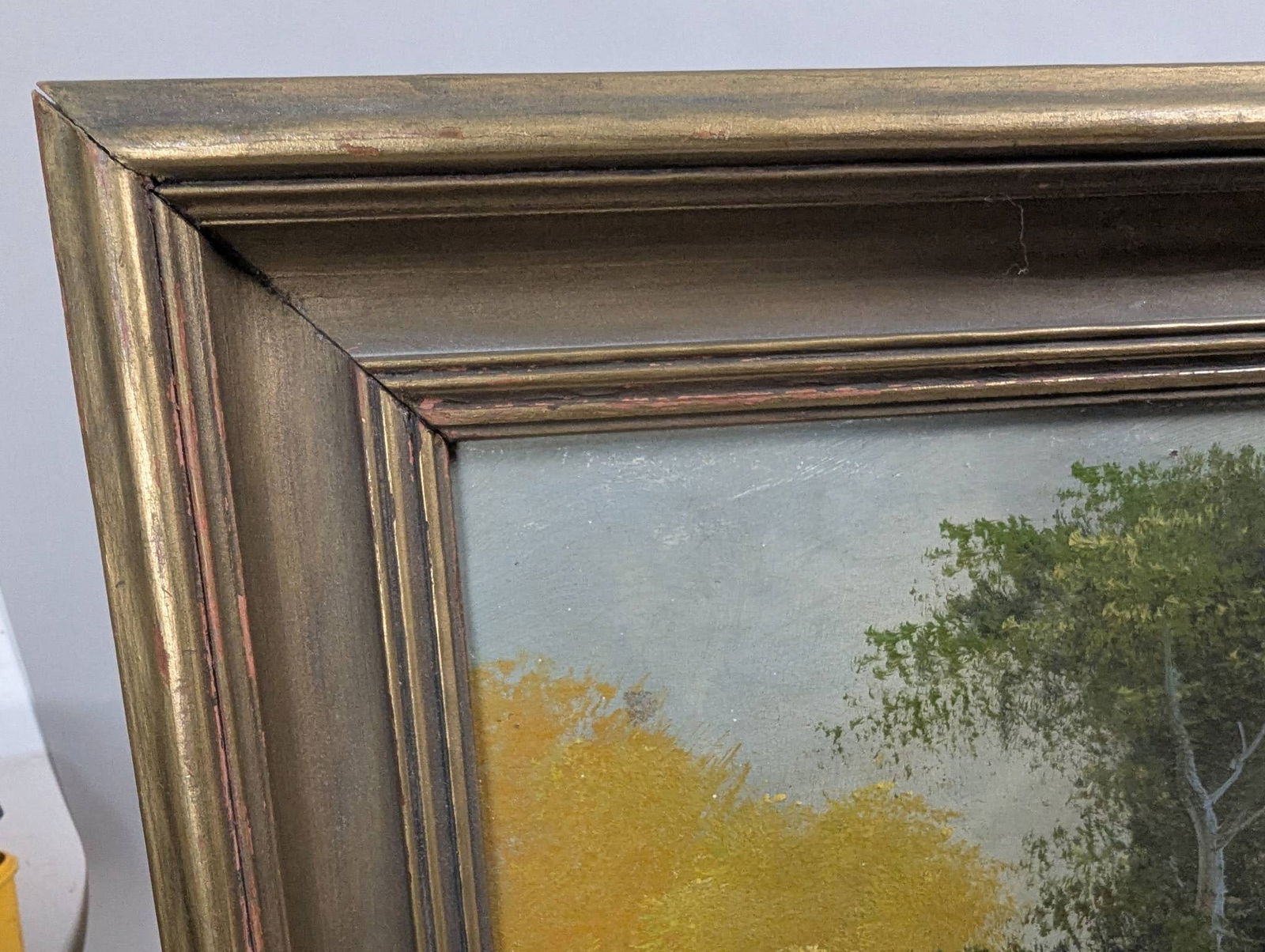 Oil Painting on Board Signed Lower Right R Mose Depicting a Landscape Scene - 11