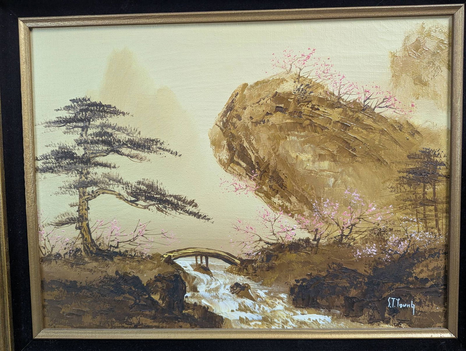 Oil on Canvas Landscape Painting by ST Young - 2