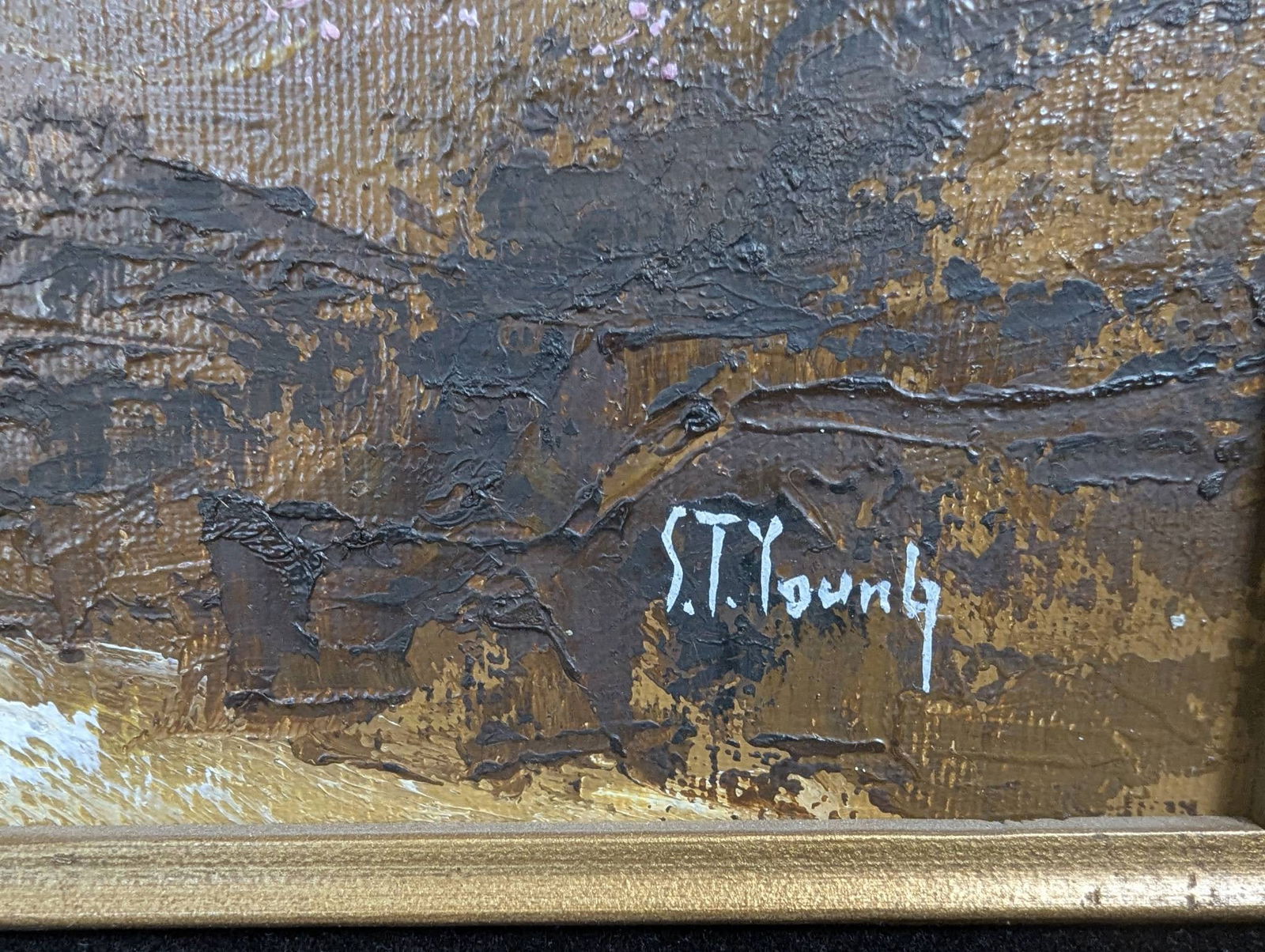 Oil on Canvas Landscape Painting by ST Young - 9