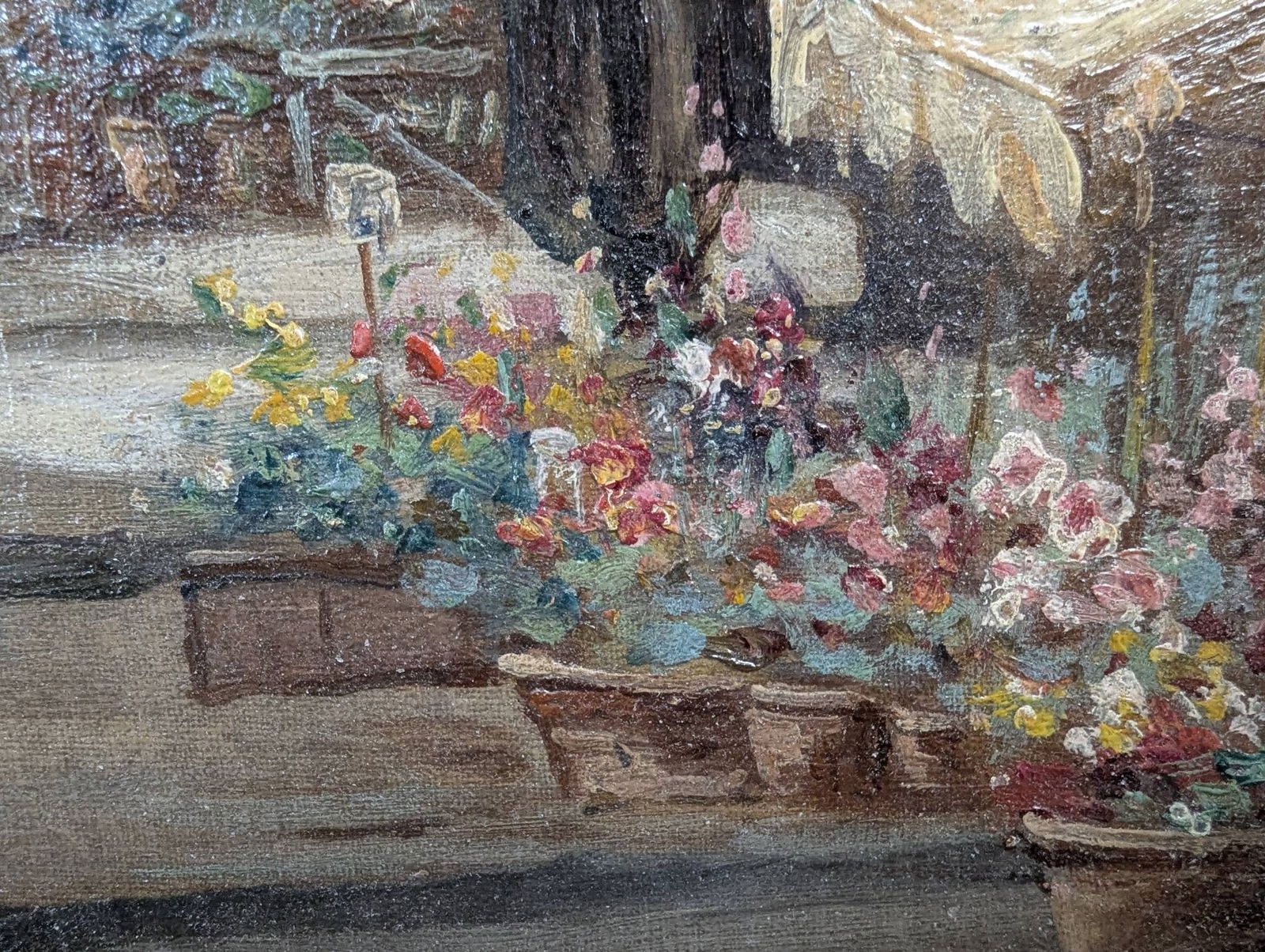 Giovanni Battista Oil on Board Depicting Naples Grandoise di Chiaia - 12