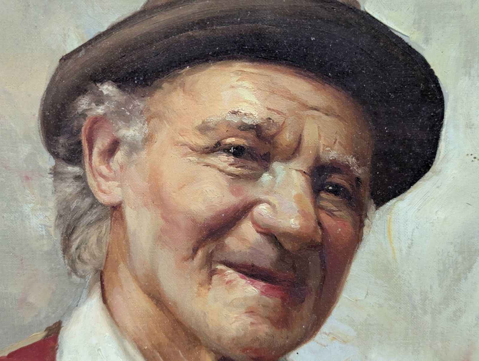 Portrait of Old Man by Giovanni Battista in Ornate Wooden Frame - 5