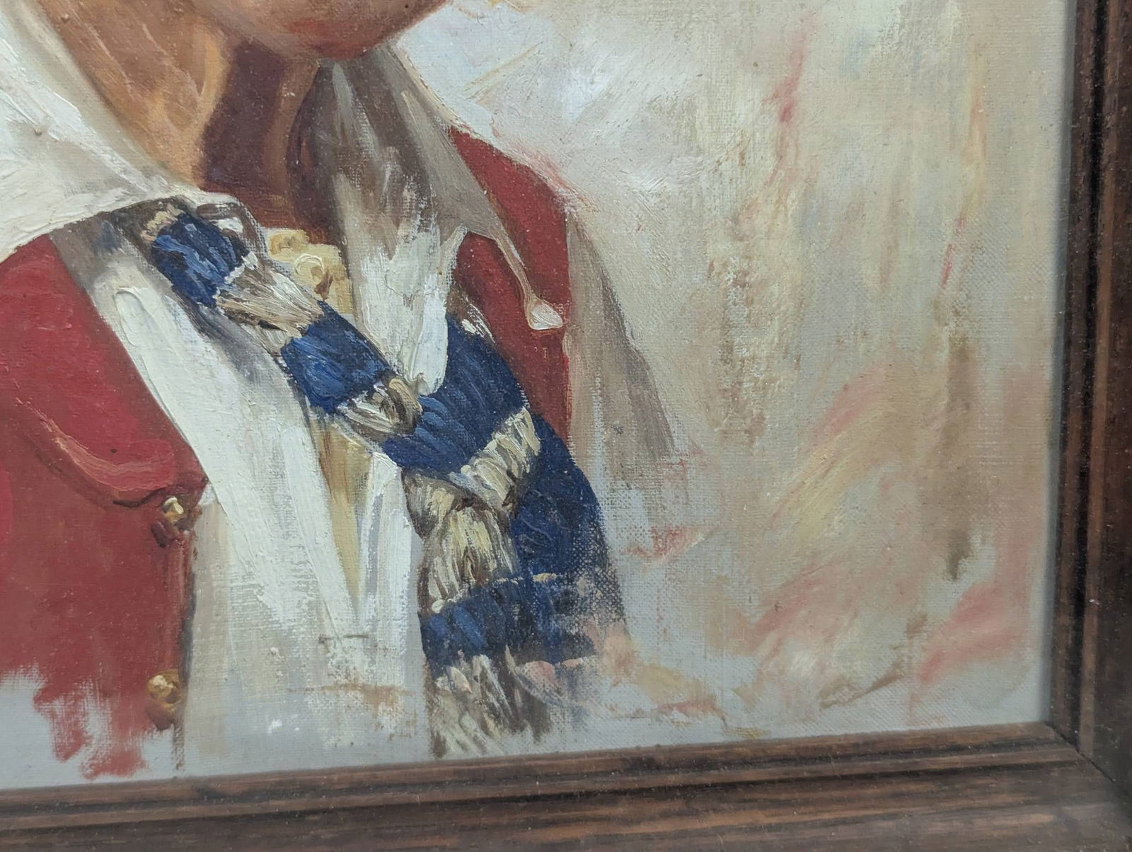 Portrait of Old Man by Giovanni Battista in Ornate Wooden Frame - 7