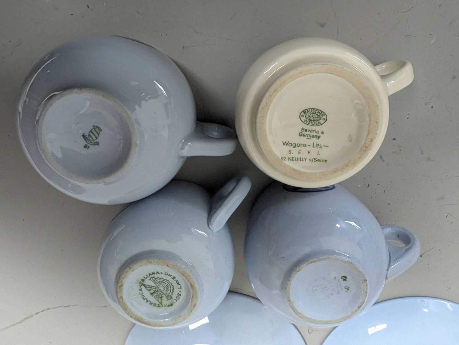 Four Wagon-Lits Orient Express Demitasse Cups and SaucersÂ - 8