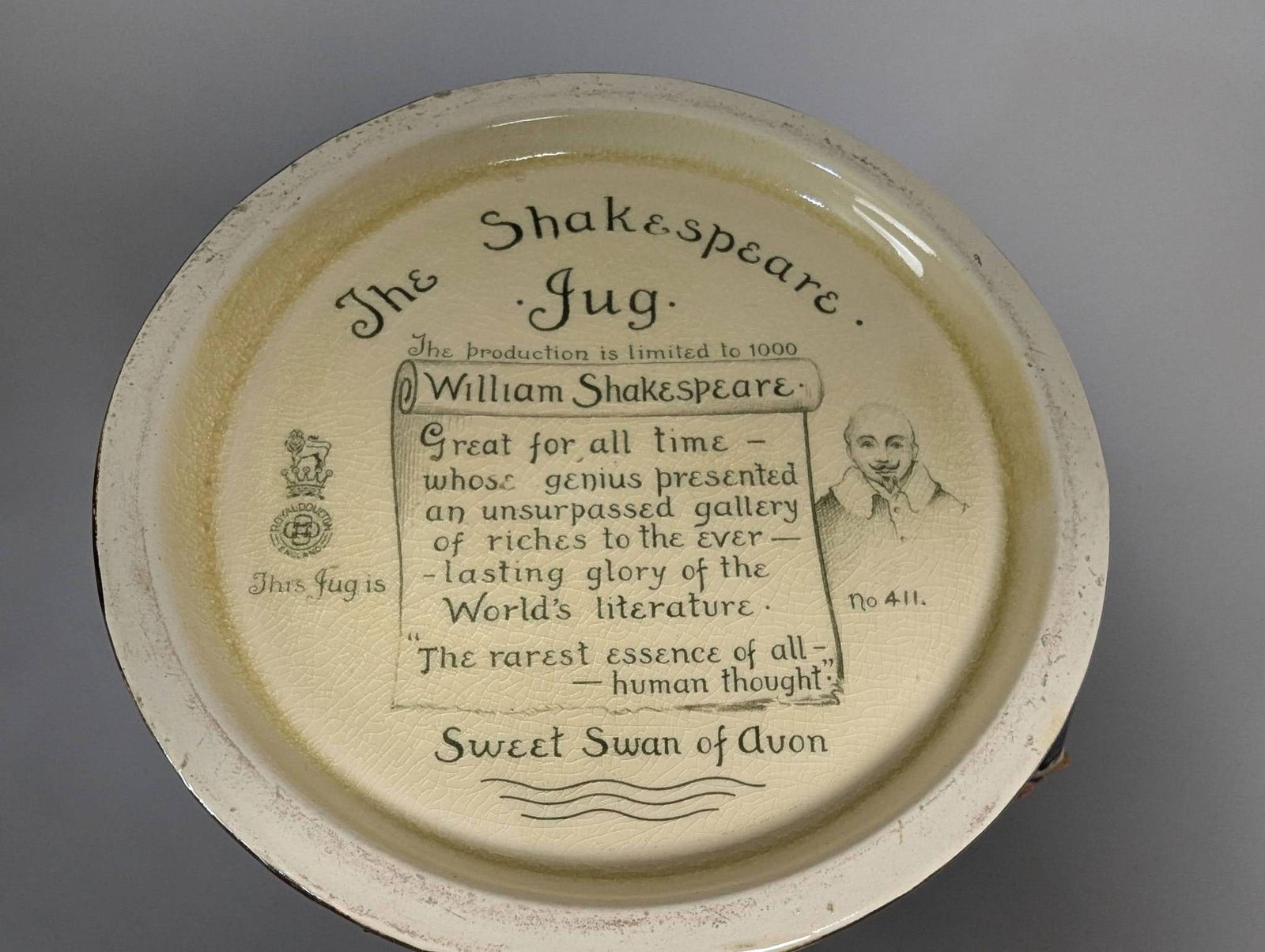 Royal Doulton Shakespeare Jug Designed by Charles Noke and Harry Fenton - 8