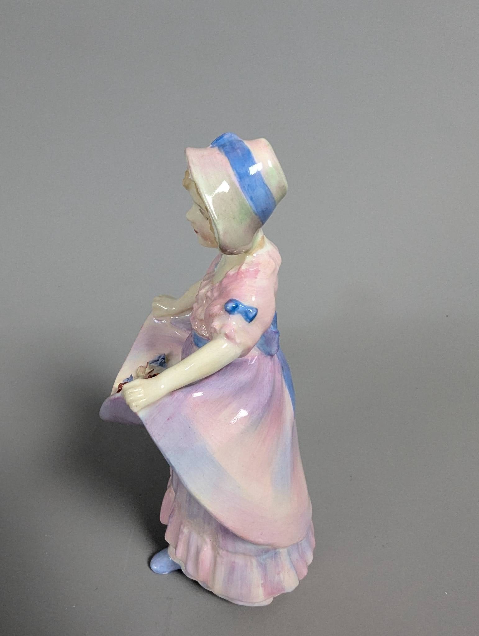 Royal Doulton Lucy Ann Figurine in Pastel Tones - 4