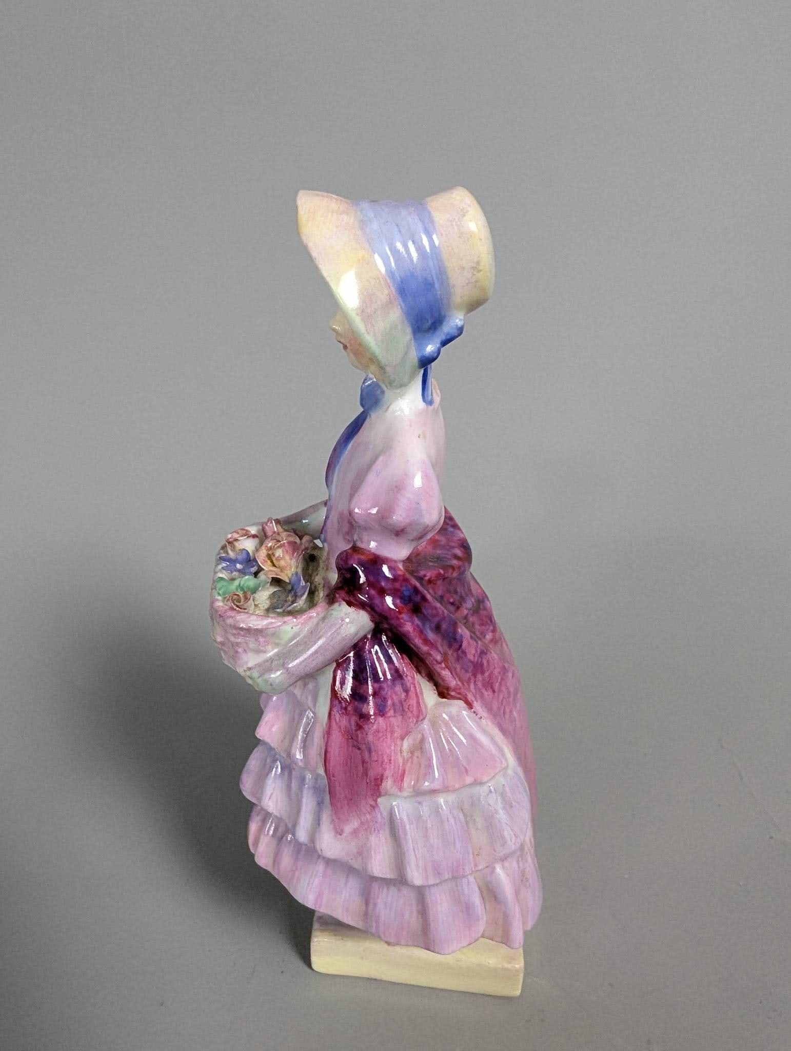 Royal Doulton Greta Porcelain Figurine in Purple Dress - 2