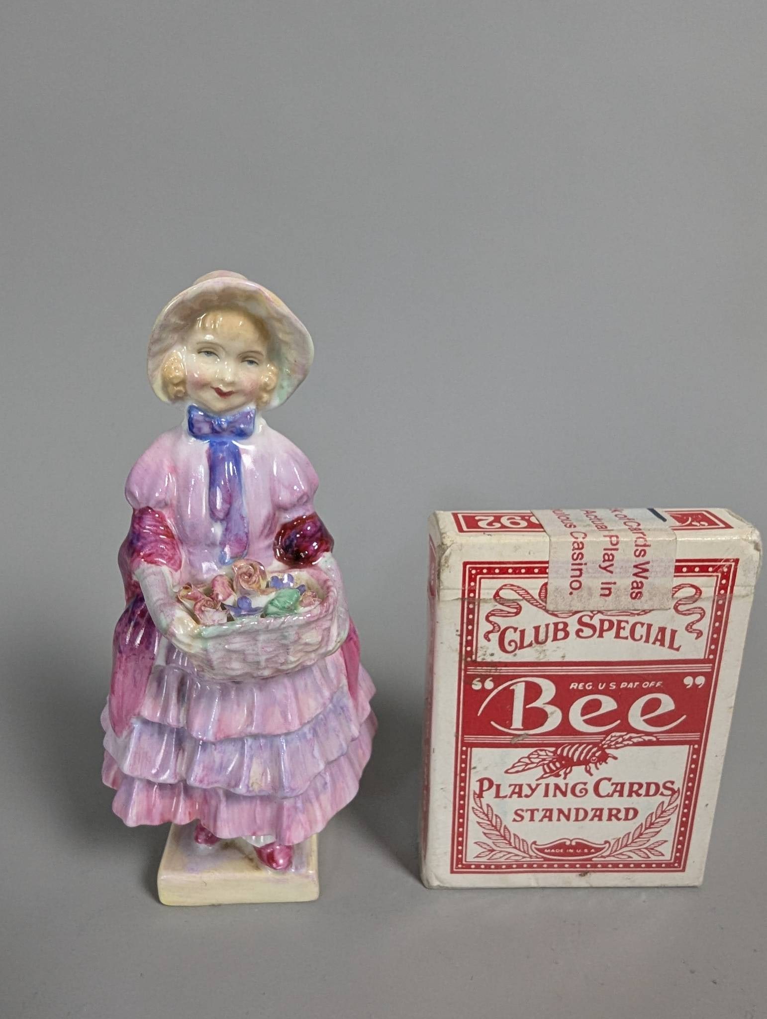 Royal Doulton Greta Porcelain Figurine in Purple Dress - 5