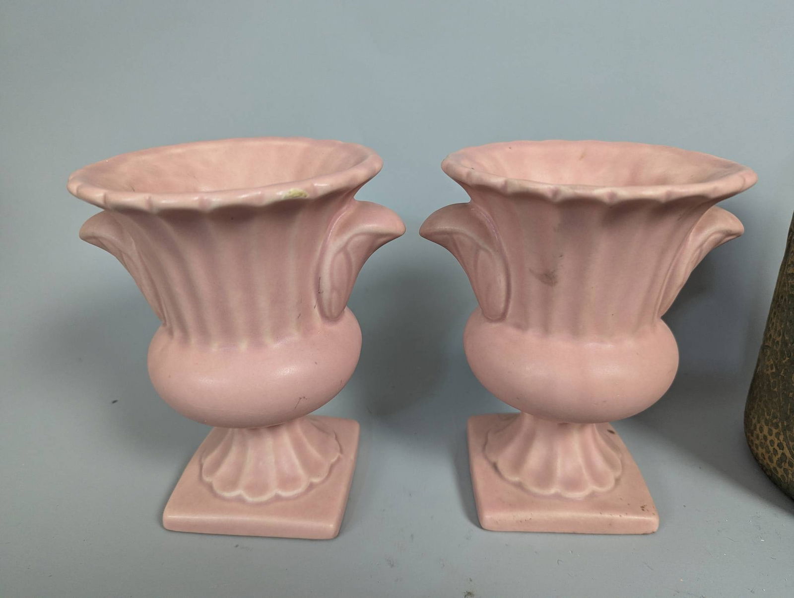 8 Vintage Art Pottery Pieces Including Red Wing and Roseville - 3