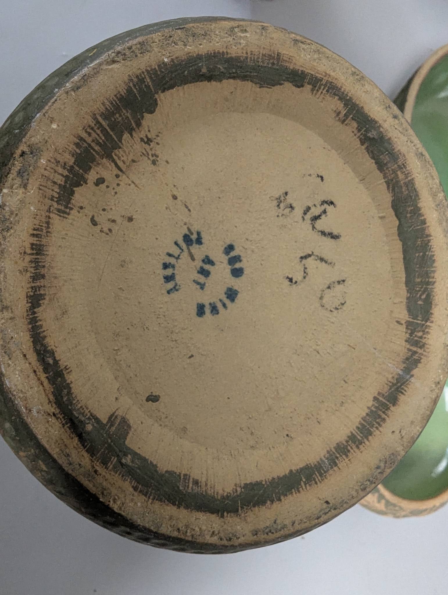 8 Vintage Art Pottery Pieces Including Red Wing and Roseville - 6