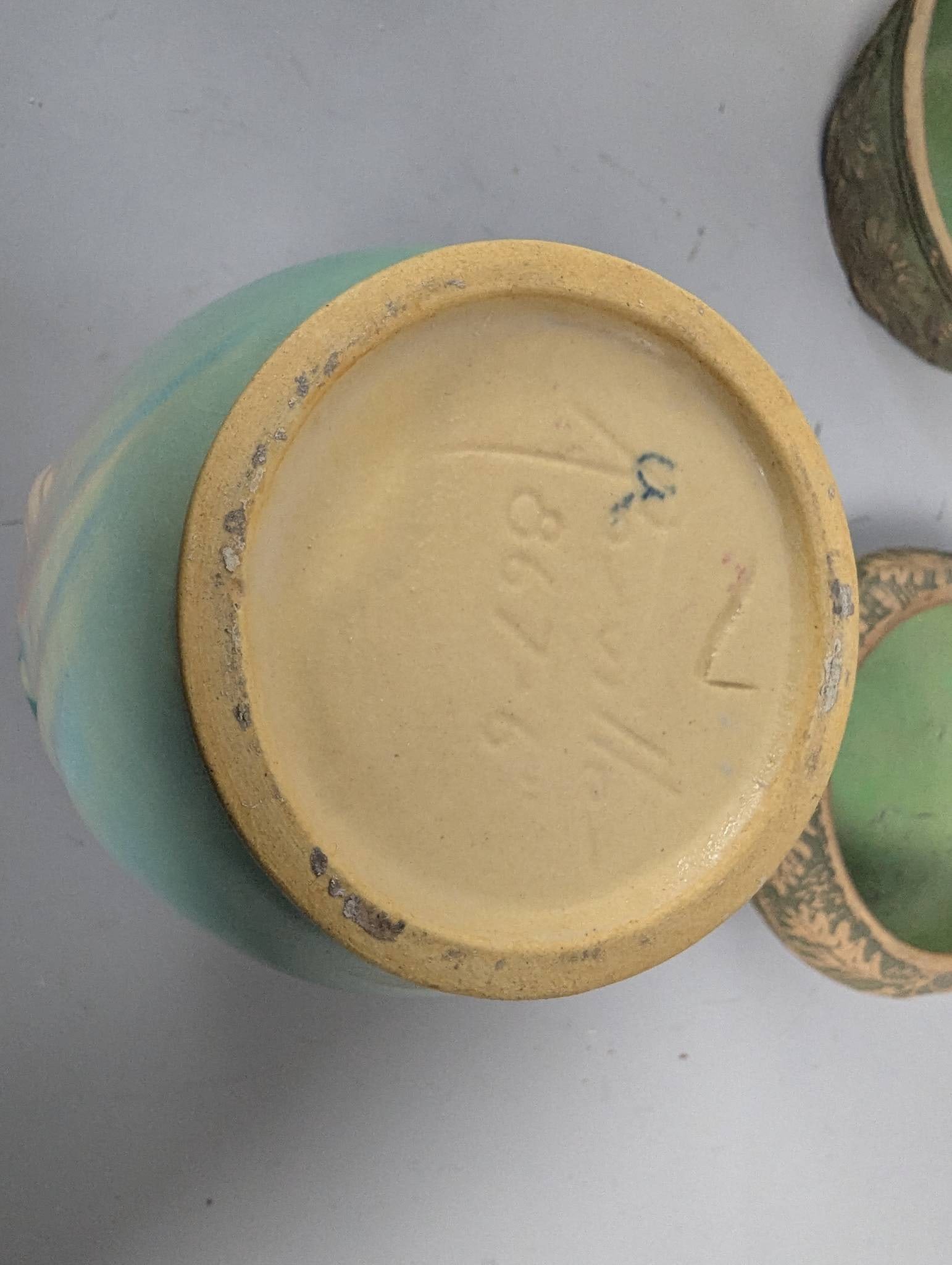 8 Vintage Art Pottery Pieces Including Red Wing and Roseville - 8