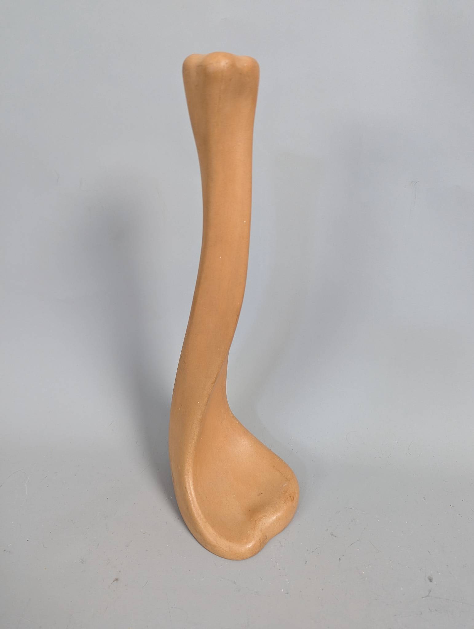 Elsa Peretti for Tiffany and Co Terracotta Bone Candlestick: Elsa Peretti for Tiffany and Co terracotta Bone candlestick, produced in Florence, Italy, around 1980â€“1982. Known for its organic, sculptural design, this piece reflects Peretti's