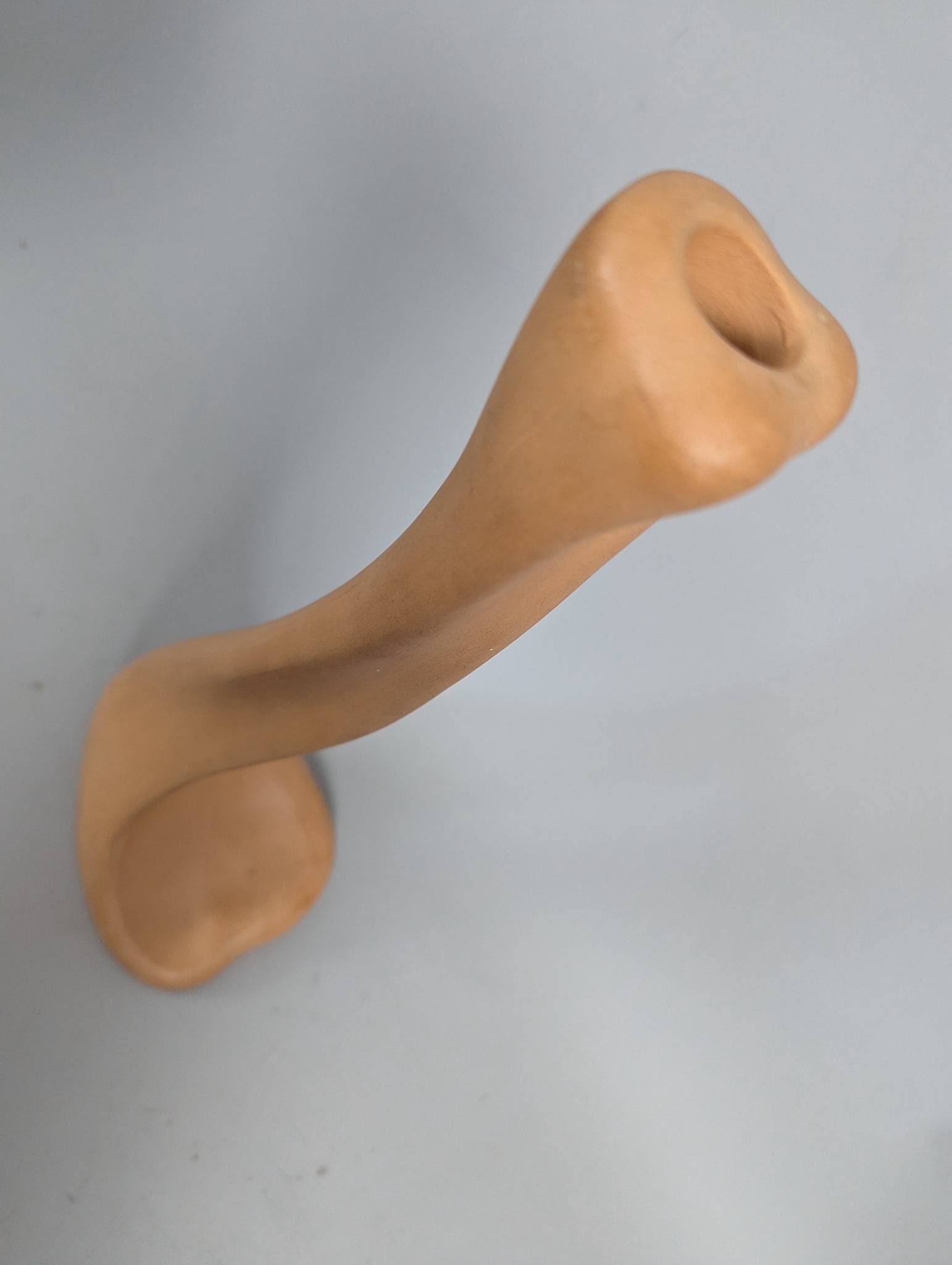 Elsa Peretti for Tiffany and Co Terracotta Bone Candlestick - 5