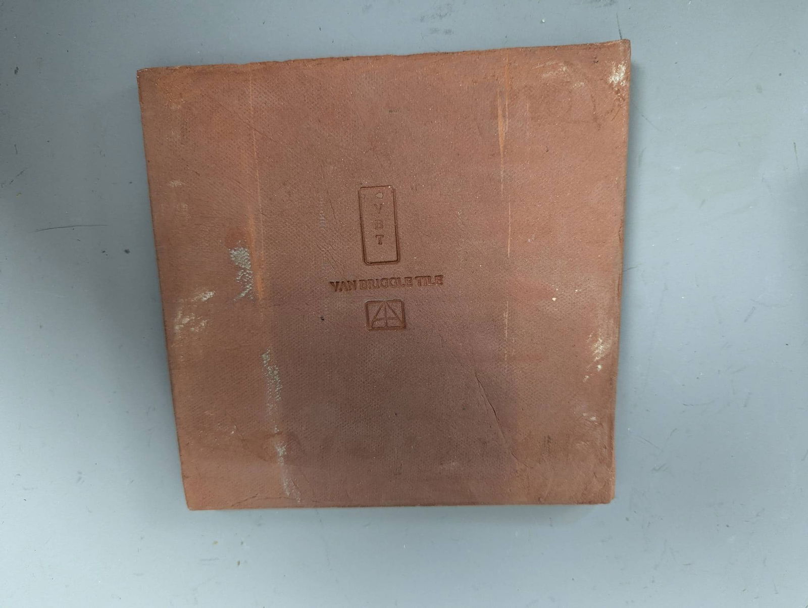 American Van Briggle Arts and Crafts Style Pottery Tile with Iris Motif - 4