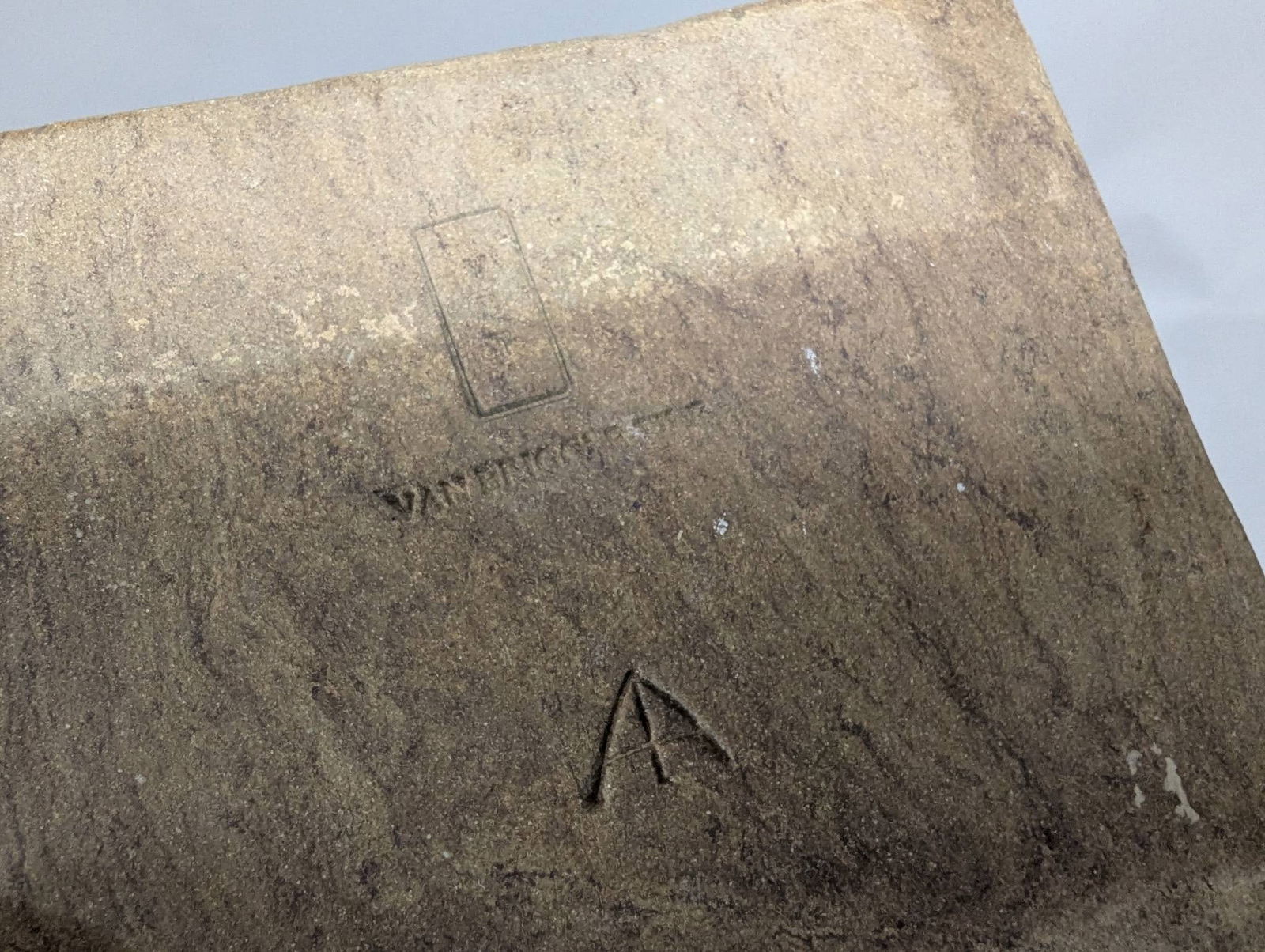 Van Briggle Art Pottery Tile with Twin Poppies Design - 5