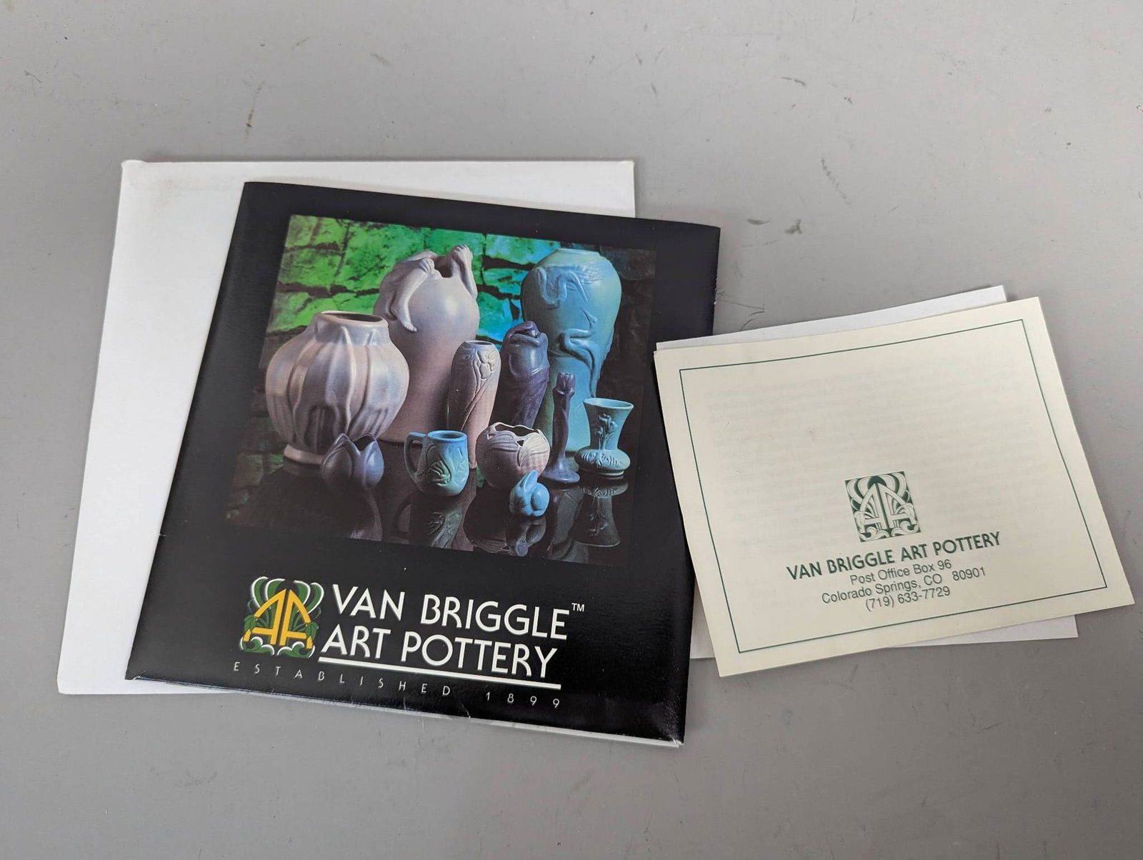 Set of 3 Van Briggle Art Pottery Tulip Matte Glaze Decorative Ceramic Tiles - 6