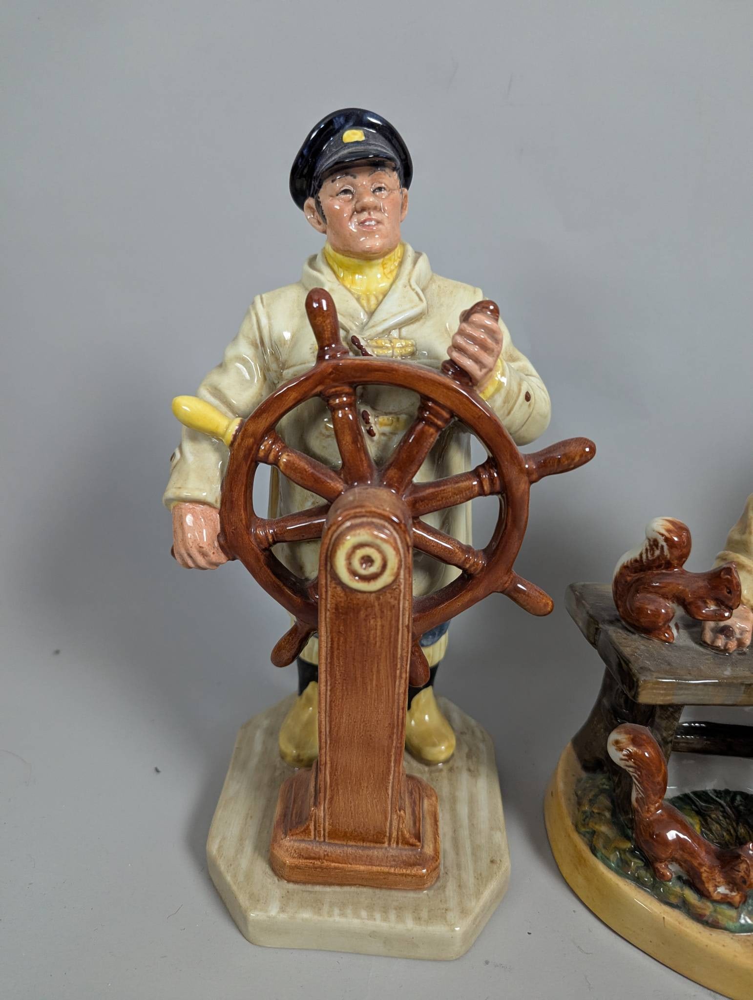 Royal Doulton Figurines Including The Helmsman Lunchtime The Seafarer and The Lobster Man - 2