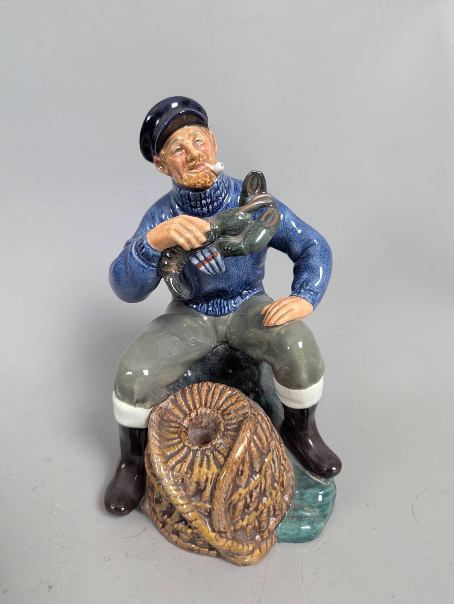 Royal Doulton Figurines Including The Helmsman Lunchtime The Seafarer and The Lobster Man - 8