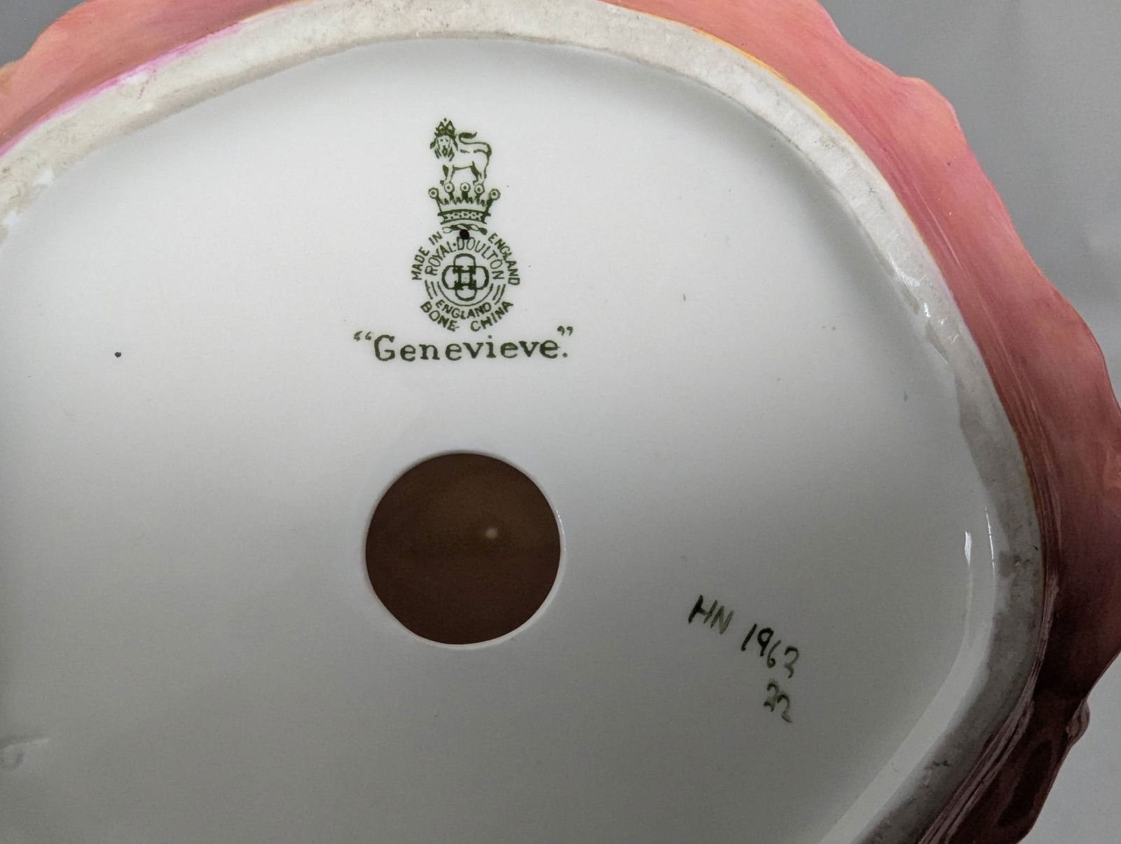 Four Royal Doulton Figurines in Red Hand-Painted Dresses - 3