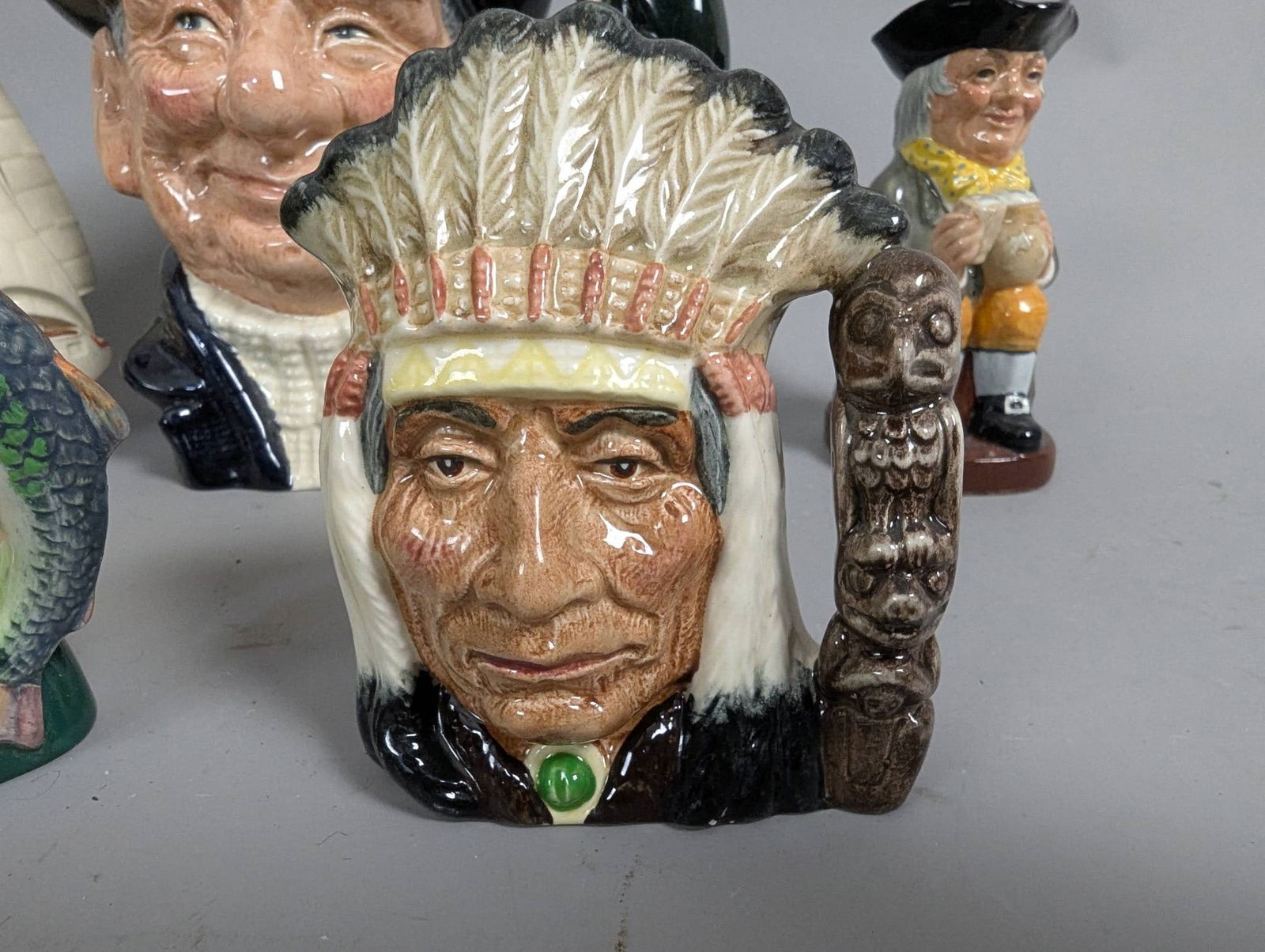 Royal Doulton Character Jugs Representing Various Figures - 4