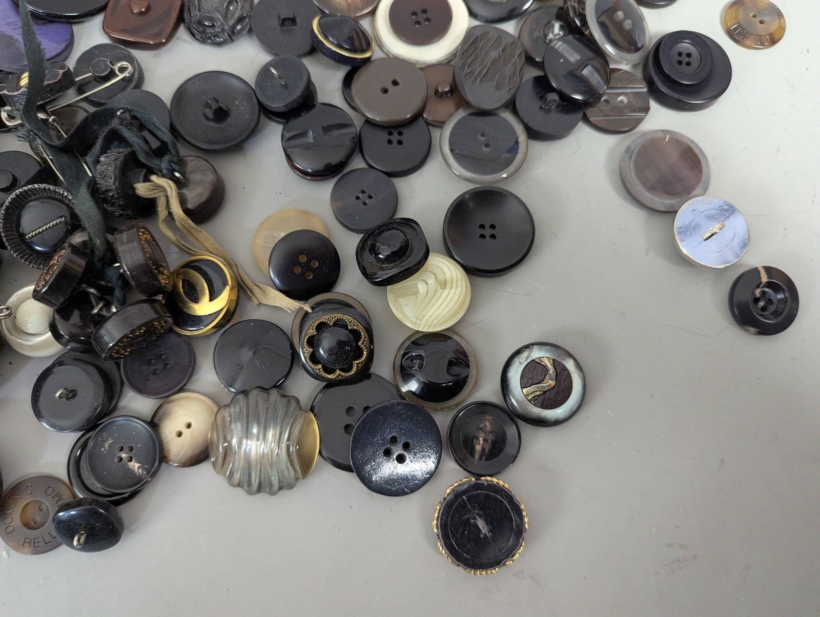 Large Assortment of Vintage Buttons in Mixed Styles and Designs - 11