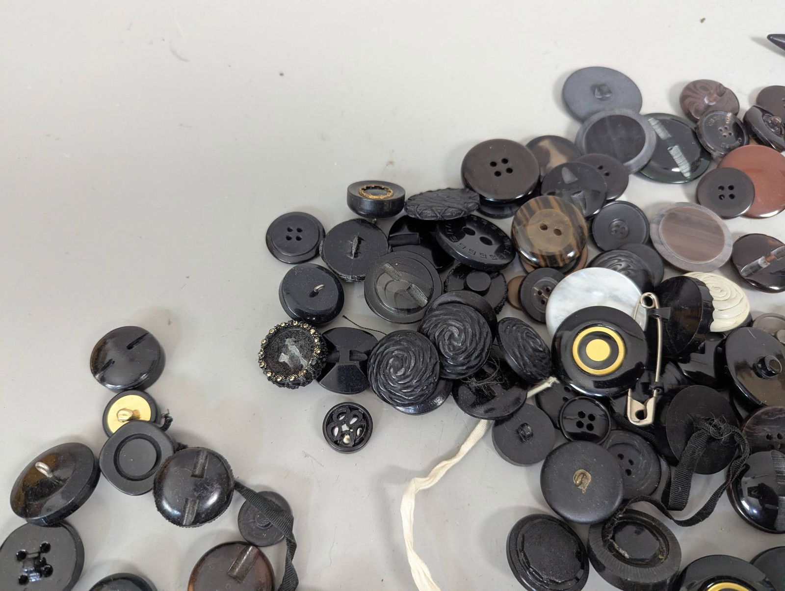 Large Assortment of Vintage Buttons in Mixed Styles and Designs - 2