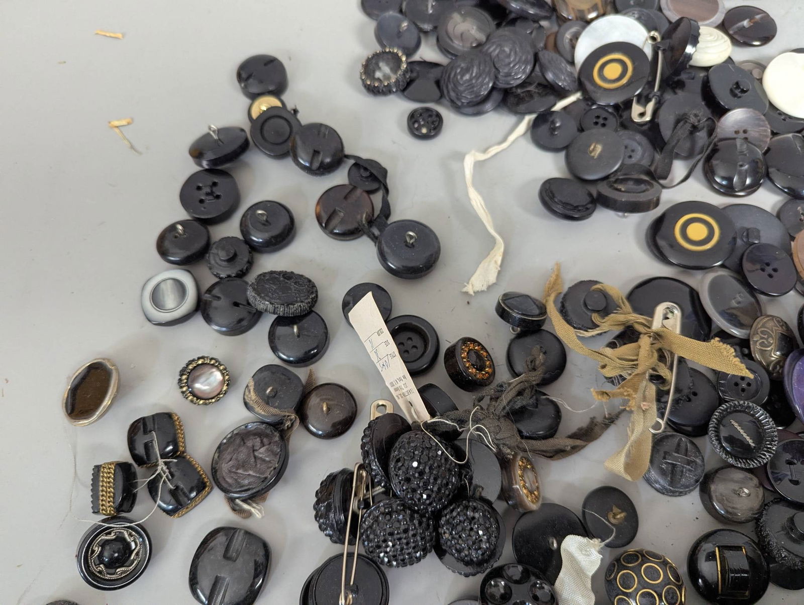 Large Assortment of Vintage Buttons in Mixed Styles and Designs - 3