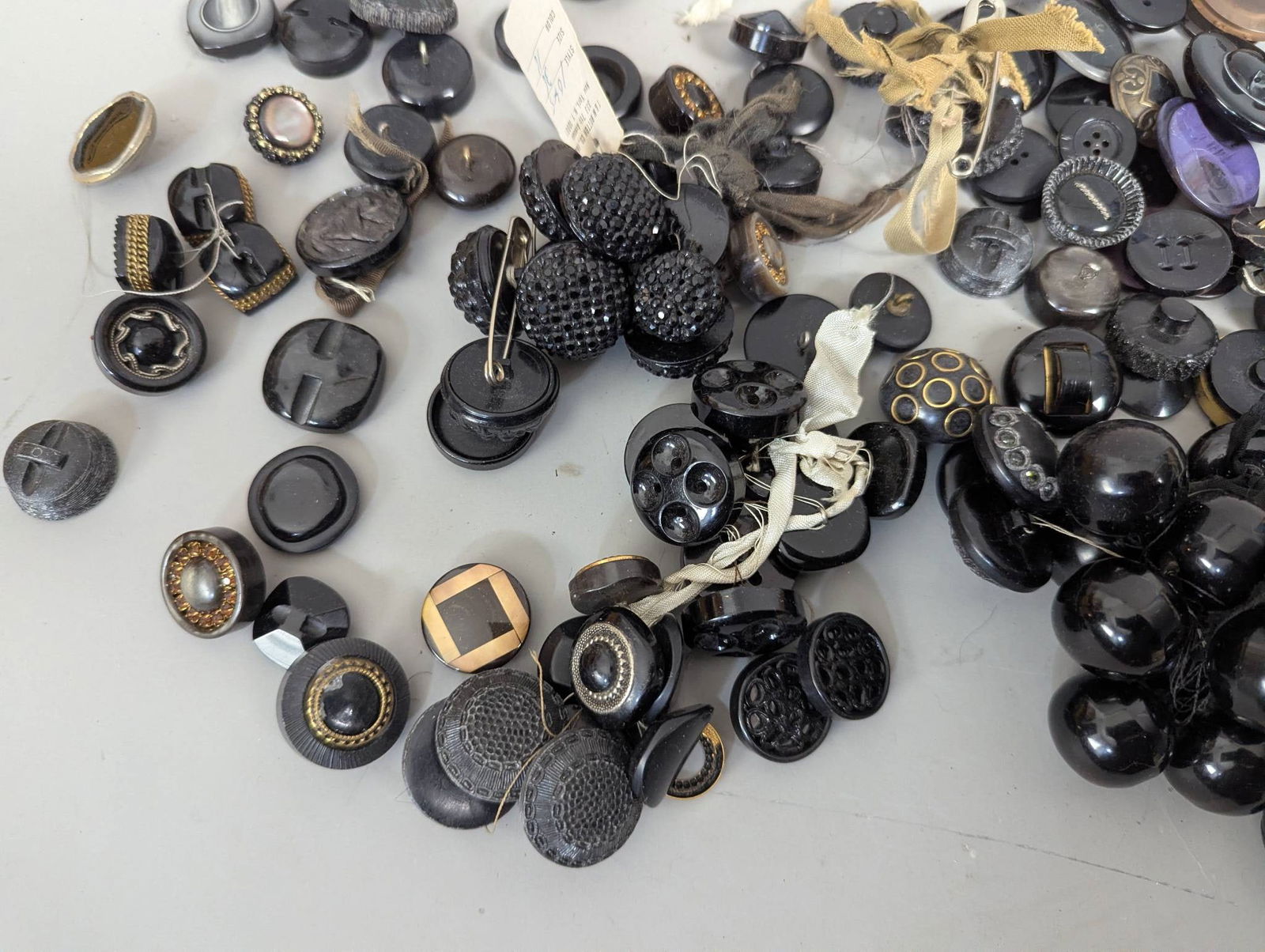 Large Assortment of Vintage Buttons in Mixed Styles and Designs - 4