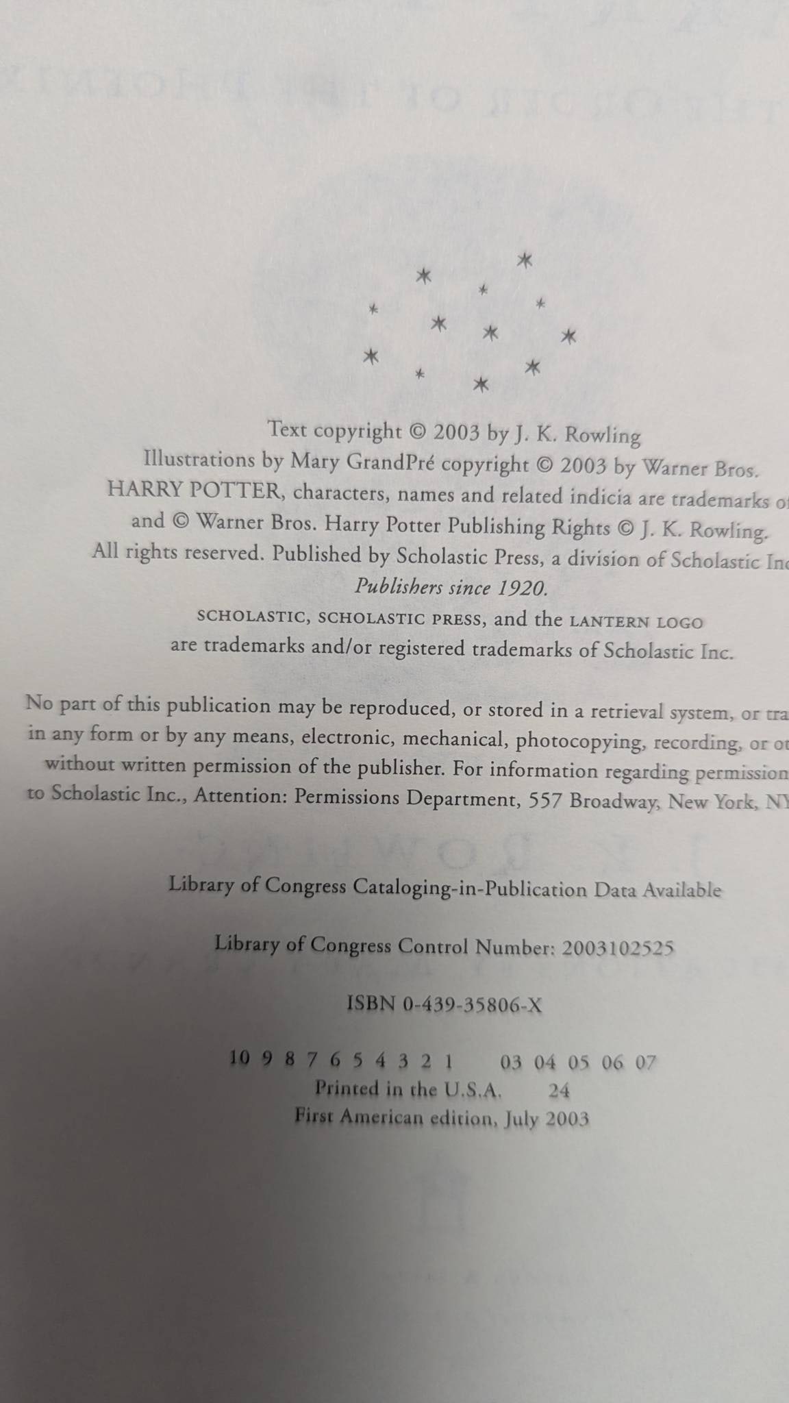 First Editions Harry Potter and the Deathly Hallows and the Order of the Phoenix - 5