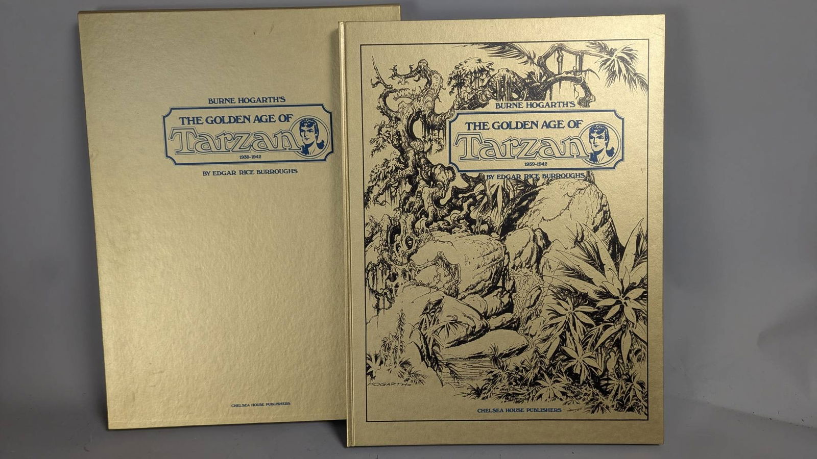 Burne Hogarth Signed and Numbered Facsimile The Golden Age of Tarzan: Signed and numbered facsimile edition of The Golden Age of Tarzan by Burne Hogarth. Limited to 2000 copies, this is copy number 858. This work features the artistry of Burne Hogarth, known for his