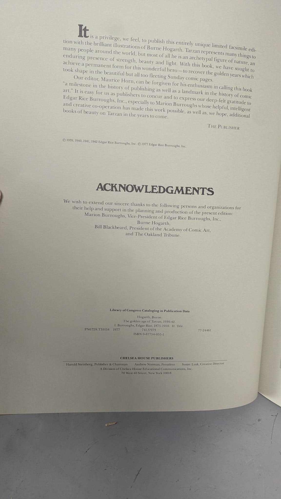 Burne Hogarth Signed and Numbered Facsimile The Golden Age of Tarzan - 4