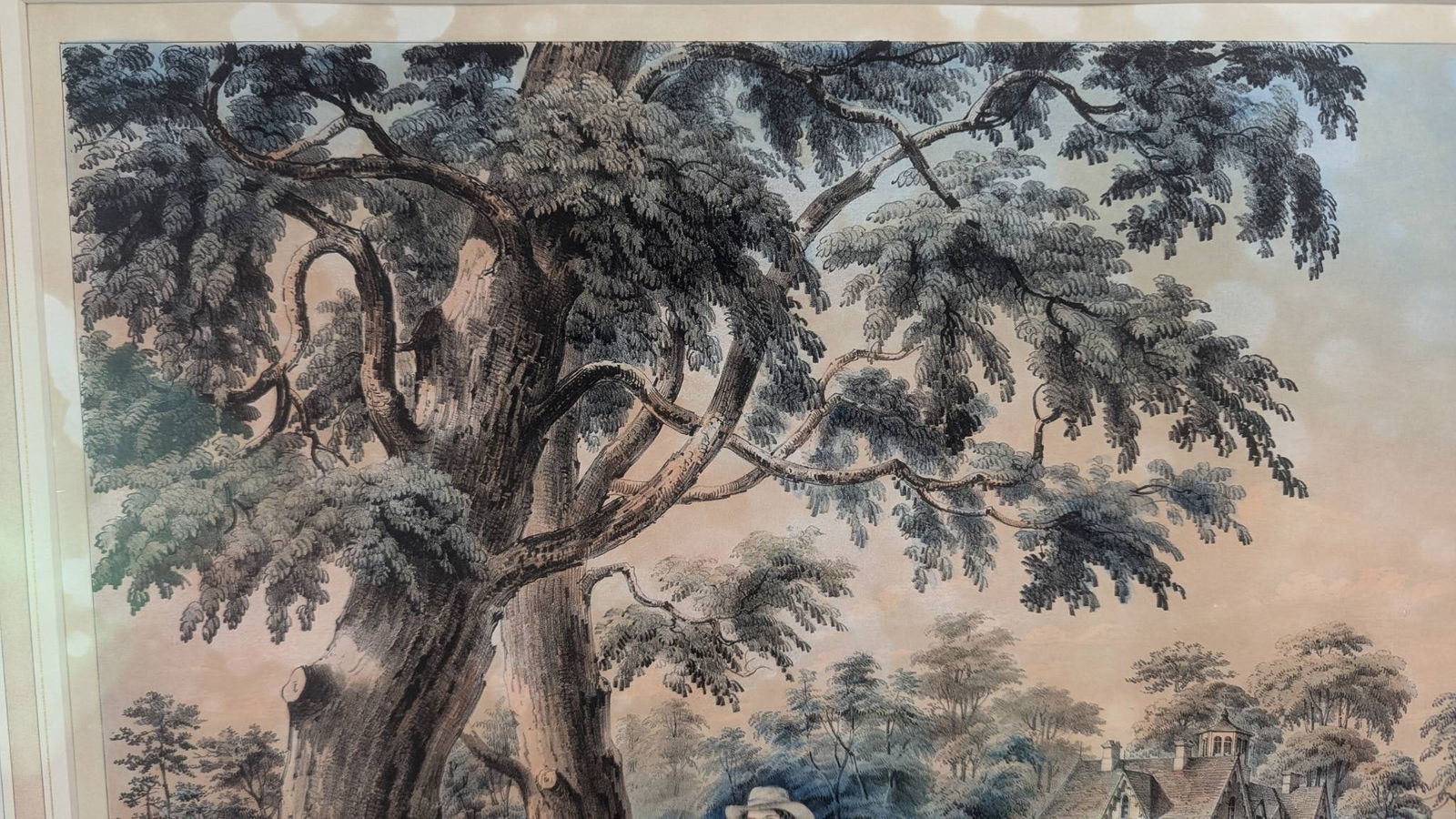 American Country Life Pastoral Evening Hand-Colored Lithograph by Currie - 3