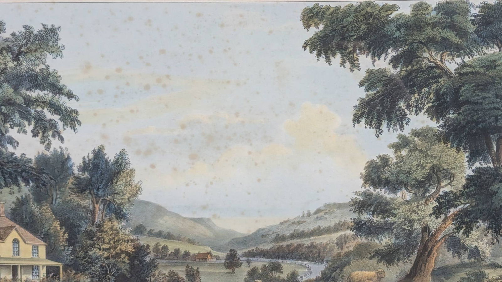 Hand Colored Lithograph by JM Ives Titled The Four Seasons of Life Childhood Currier & Ives - 4