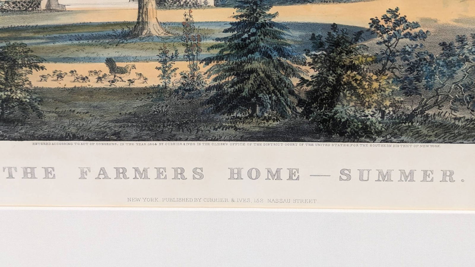 The Farmers Home Summer by Currier and Ives Lithograph - 10