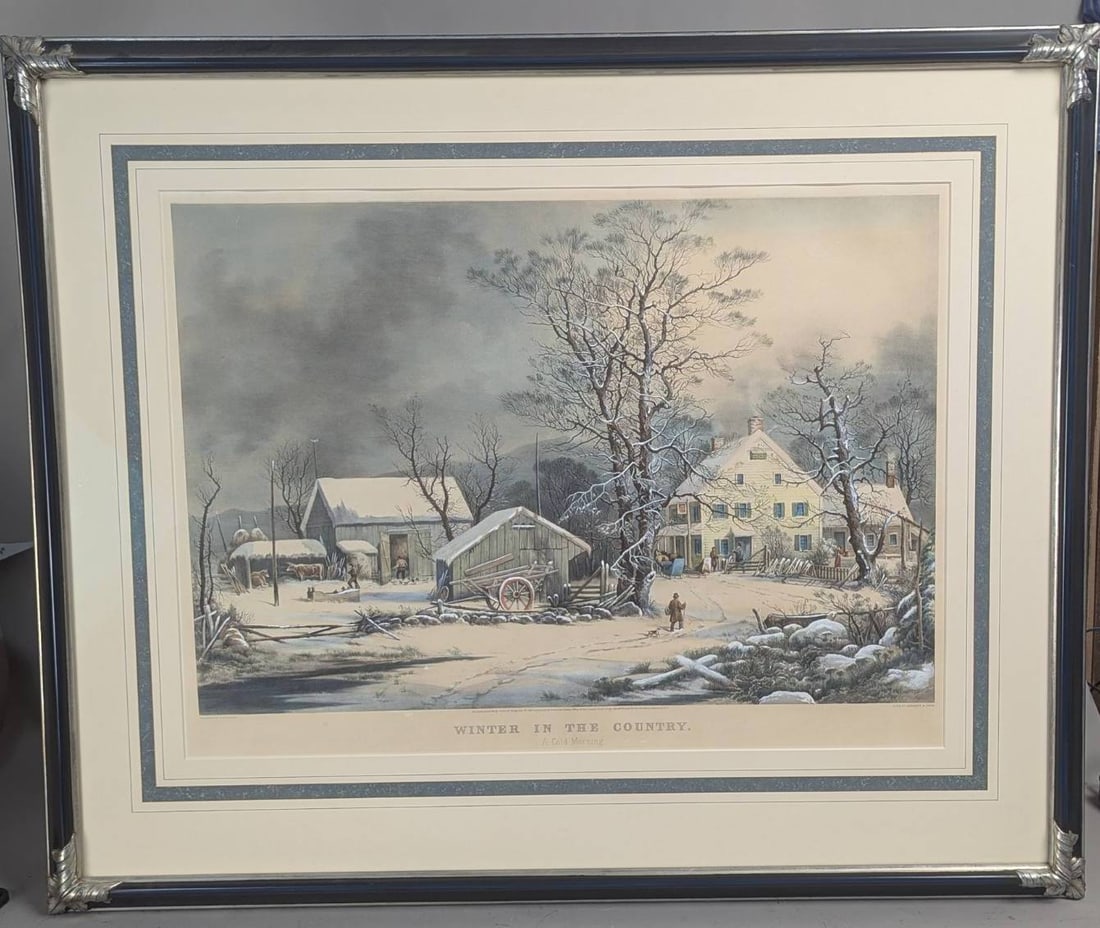 Winter In The Country Lithograph by G H Durrie Published by Currier and Ives (1 of 13)
