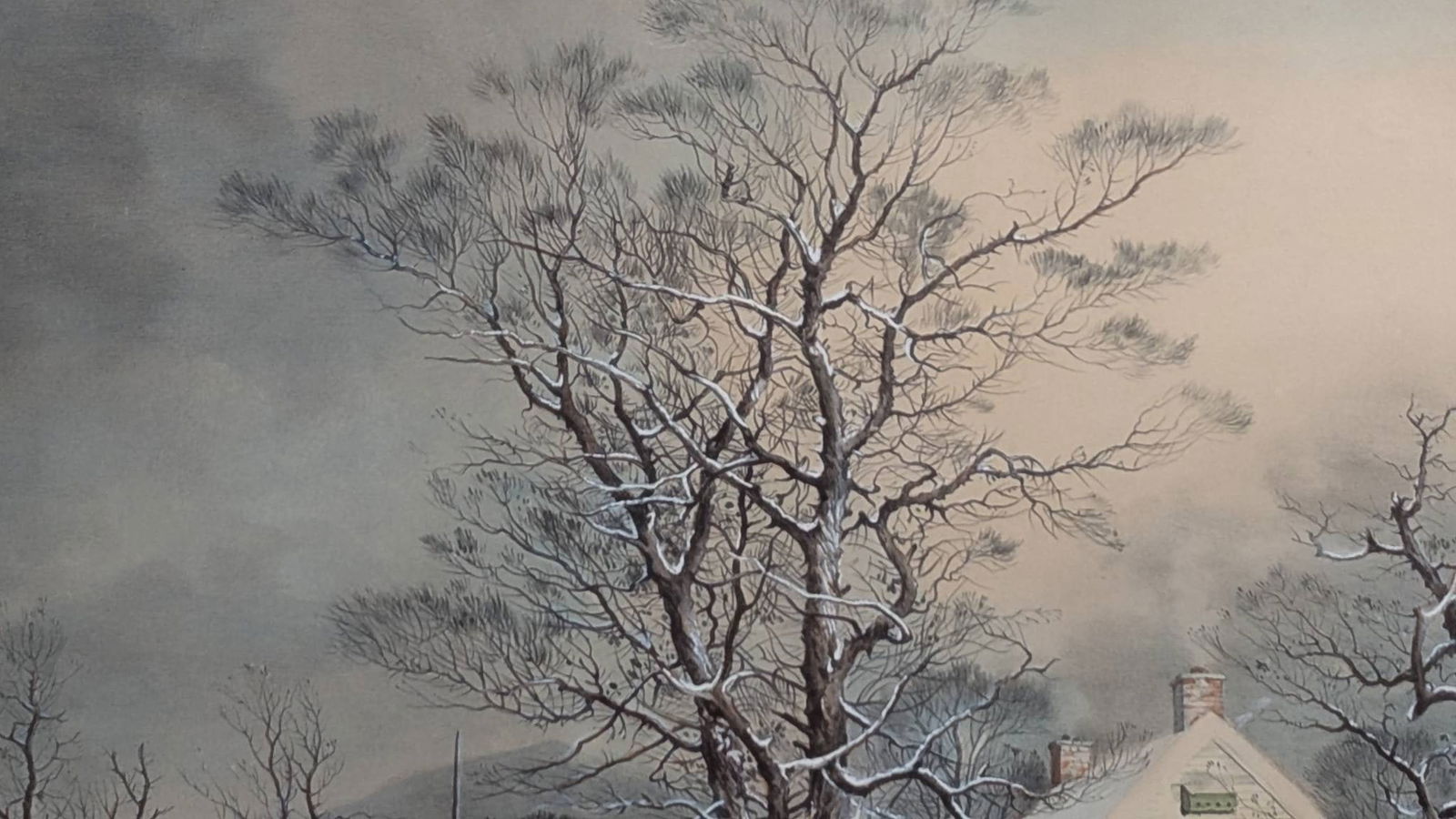 Winter In The Country Lithograph by G H Durrie Published by Currier and Ives - 4