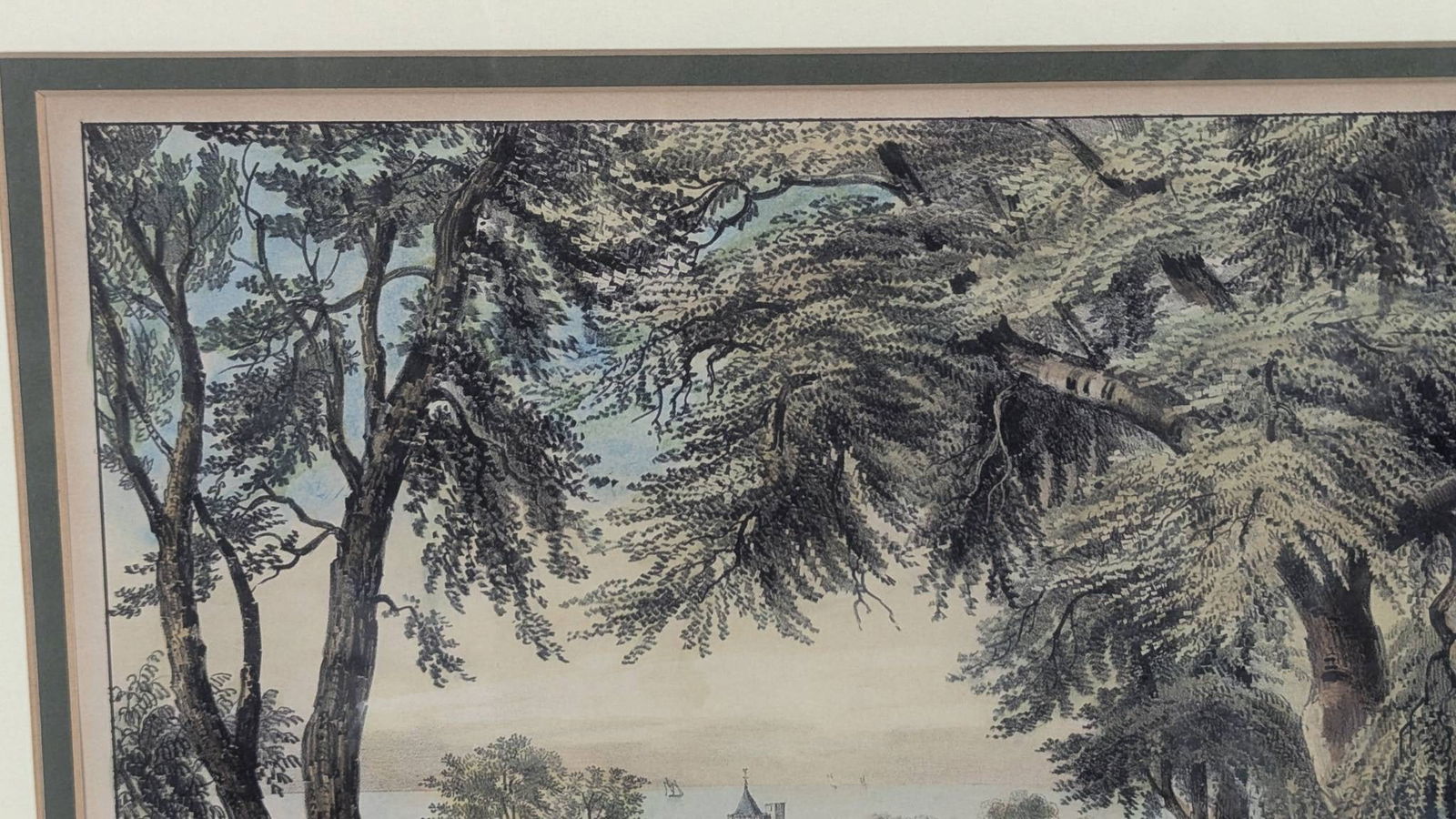 Hand Colored Lithograph Summer Morning by Currier and Ives - 3