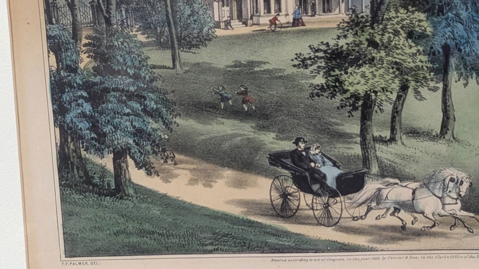 Life in the Country Morning by Currier and Ives Hand Colored Lithograph - 6