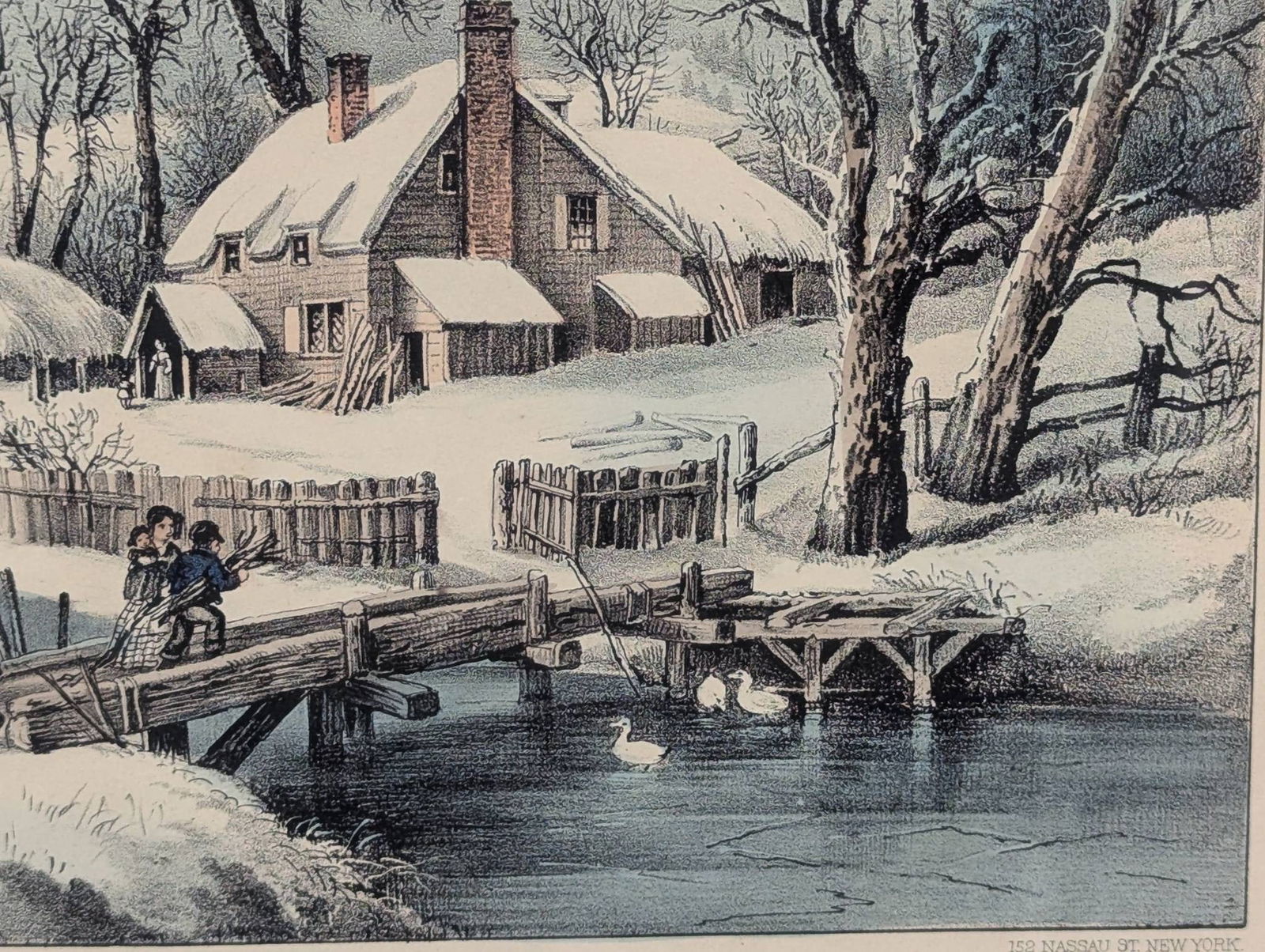 The Ingleside Winter Lithograph by Currier and Ives - 8