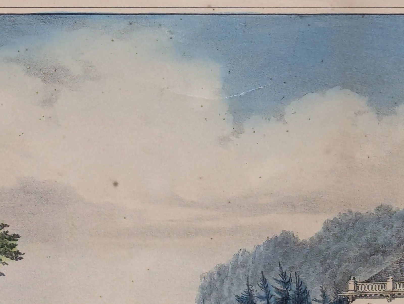 Lithograph by Currier and Ives Depicting Life in the Country Evening - 4