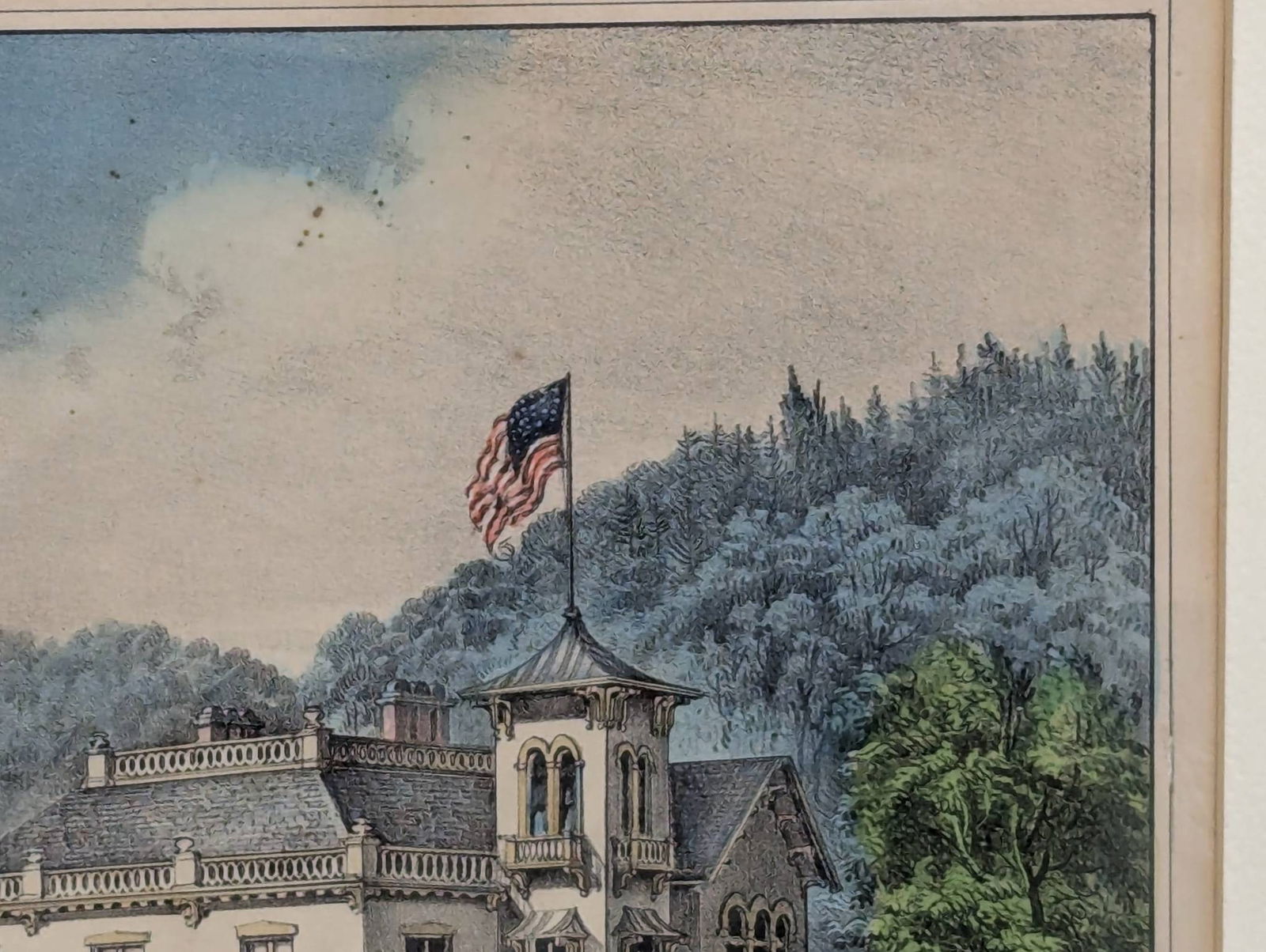 Lithograph by Currier and Ives Depicting Life in the Country Evening - 5