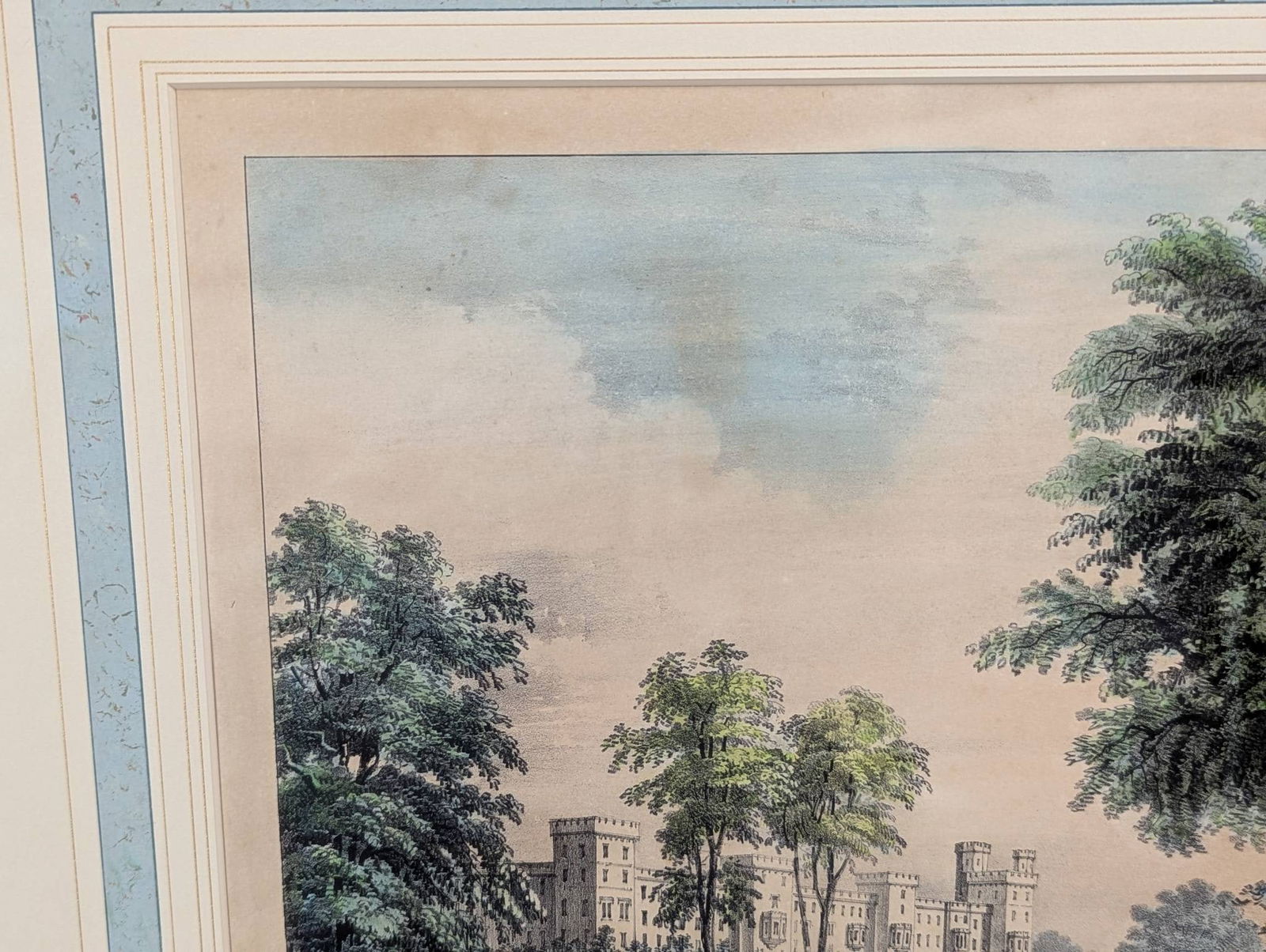 Lithograph by Currier and Ives Depicting Windsor Castle and Park - 3