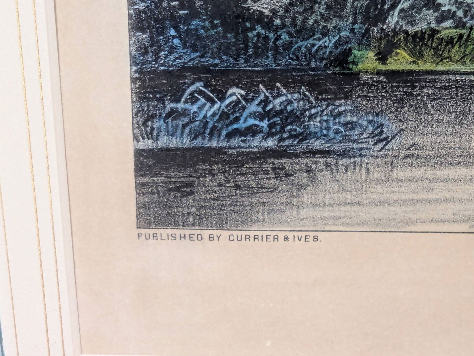 Lithograph by Currier and Ives Depicting Windsor Castle and Park - 9