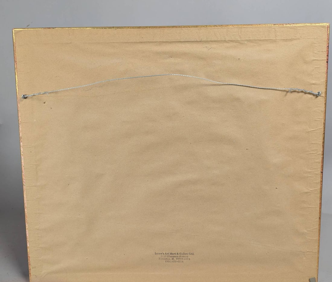 Currier and Ives Maple Sugaring Lithograph in Frame - 13