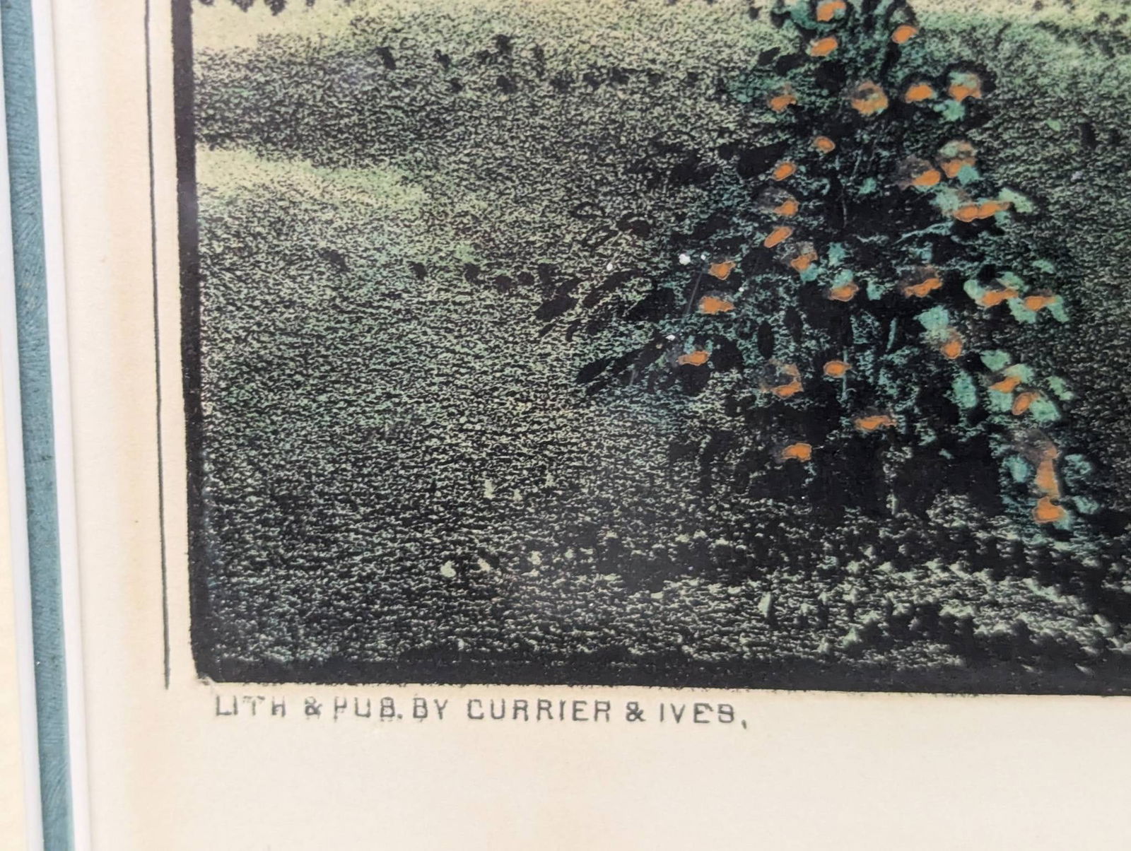 Lithograph by Currier and Ives Depicting Cottage Life in Summer - 9